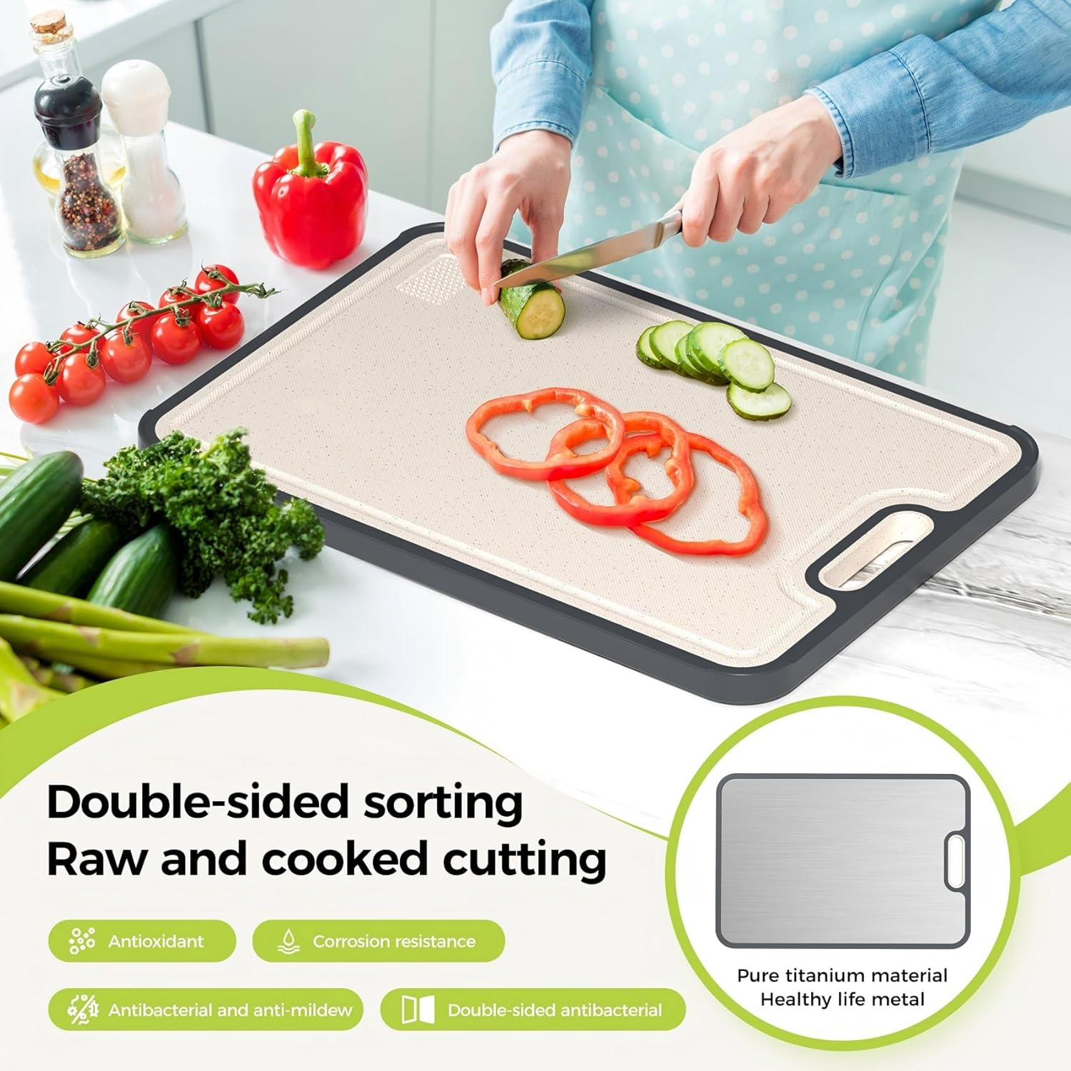 Titanium Cutting Board - 16"×11" view 2