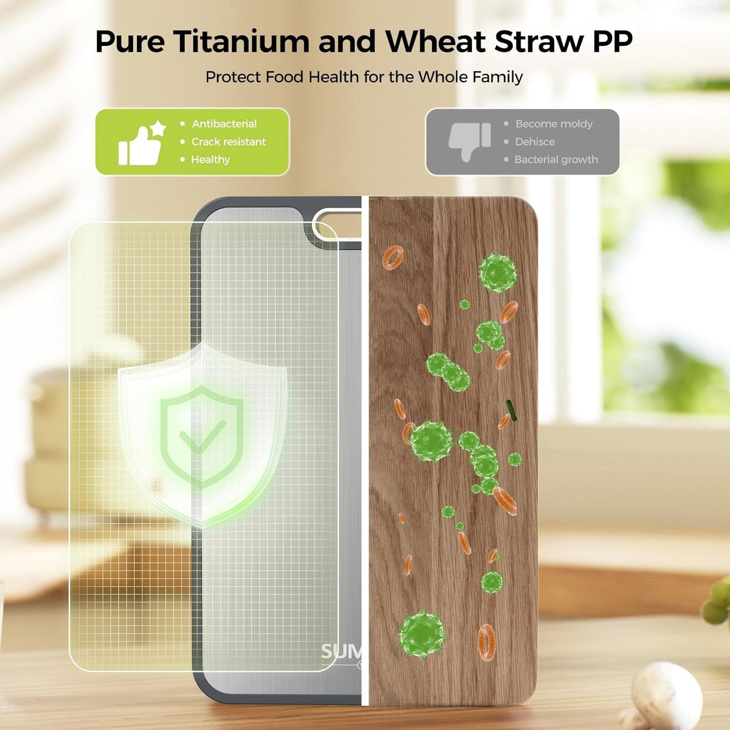 Titanium Cutting Board - 16"×11" view 3