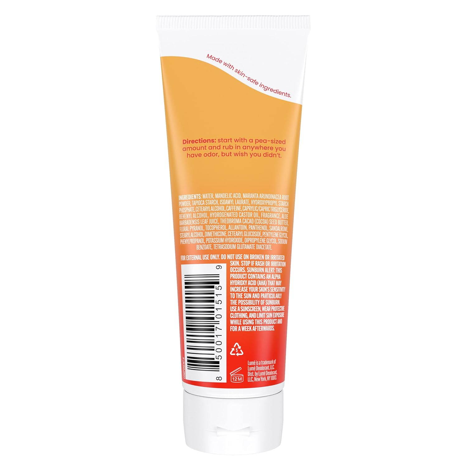 Lume Whole Body Deodorant - Clean Tangerine view 2