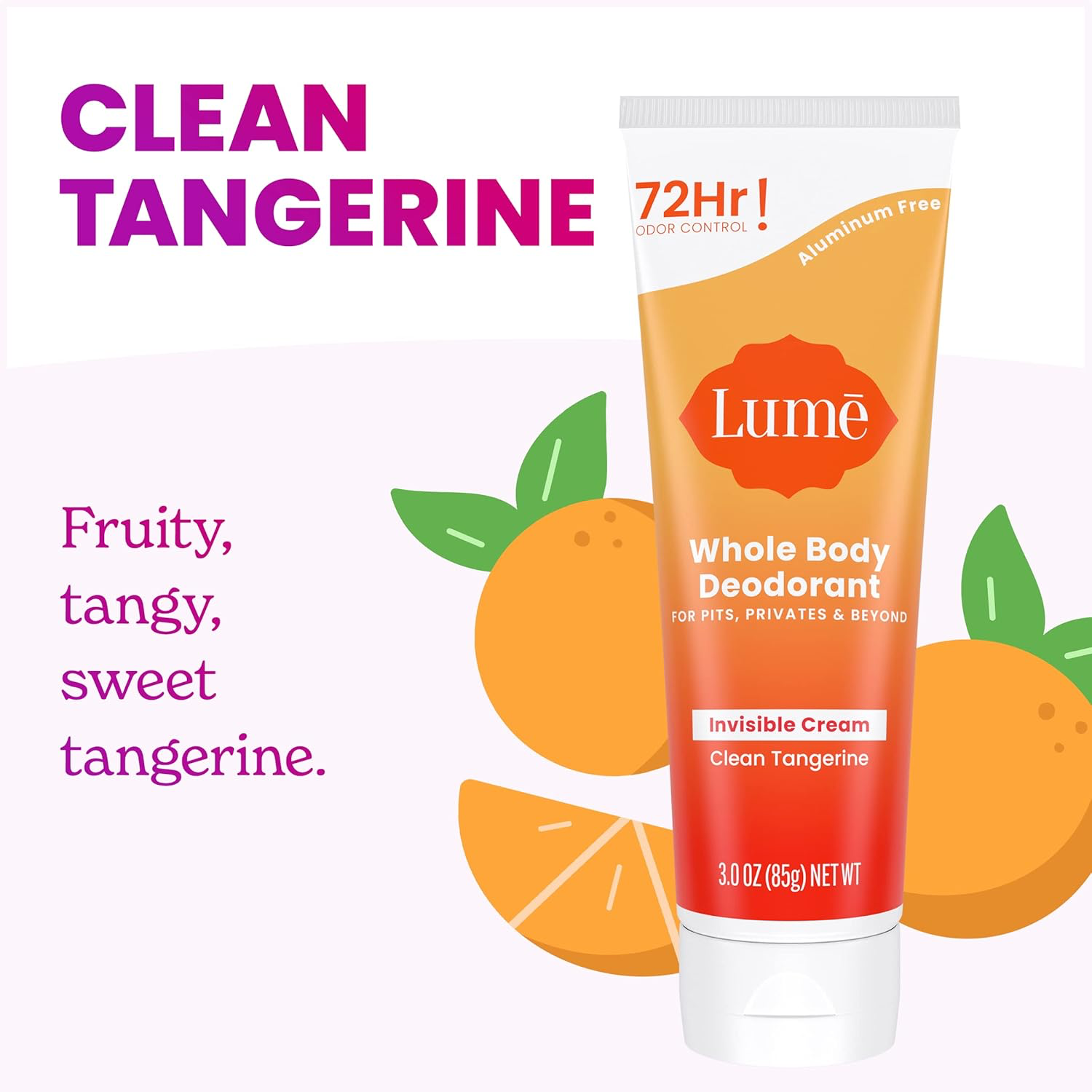 Lume Whole Body Deodorant - Clean Tangerine view 3