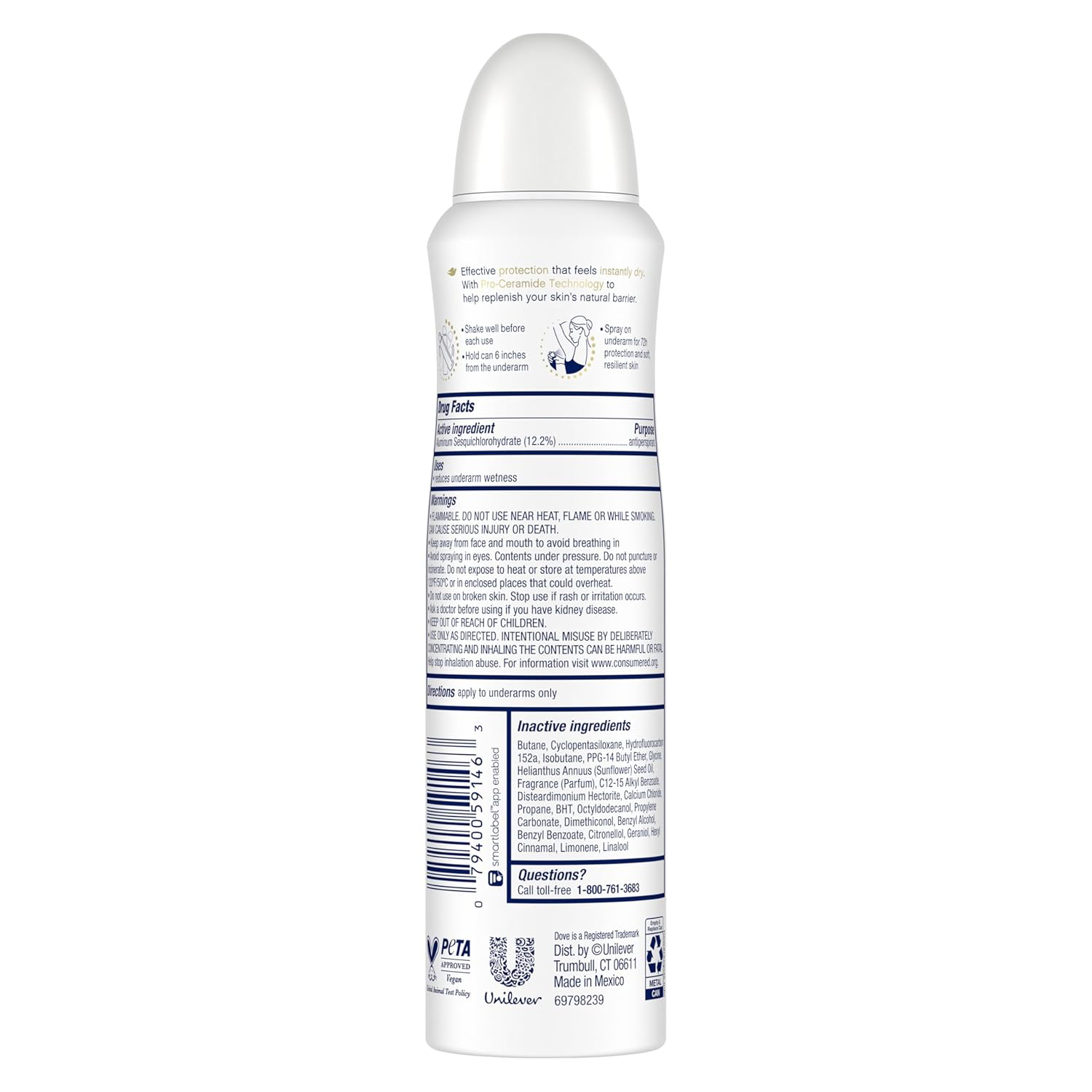 Dove Advanced Care - Clear Finish Spray view 2