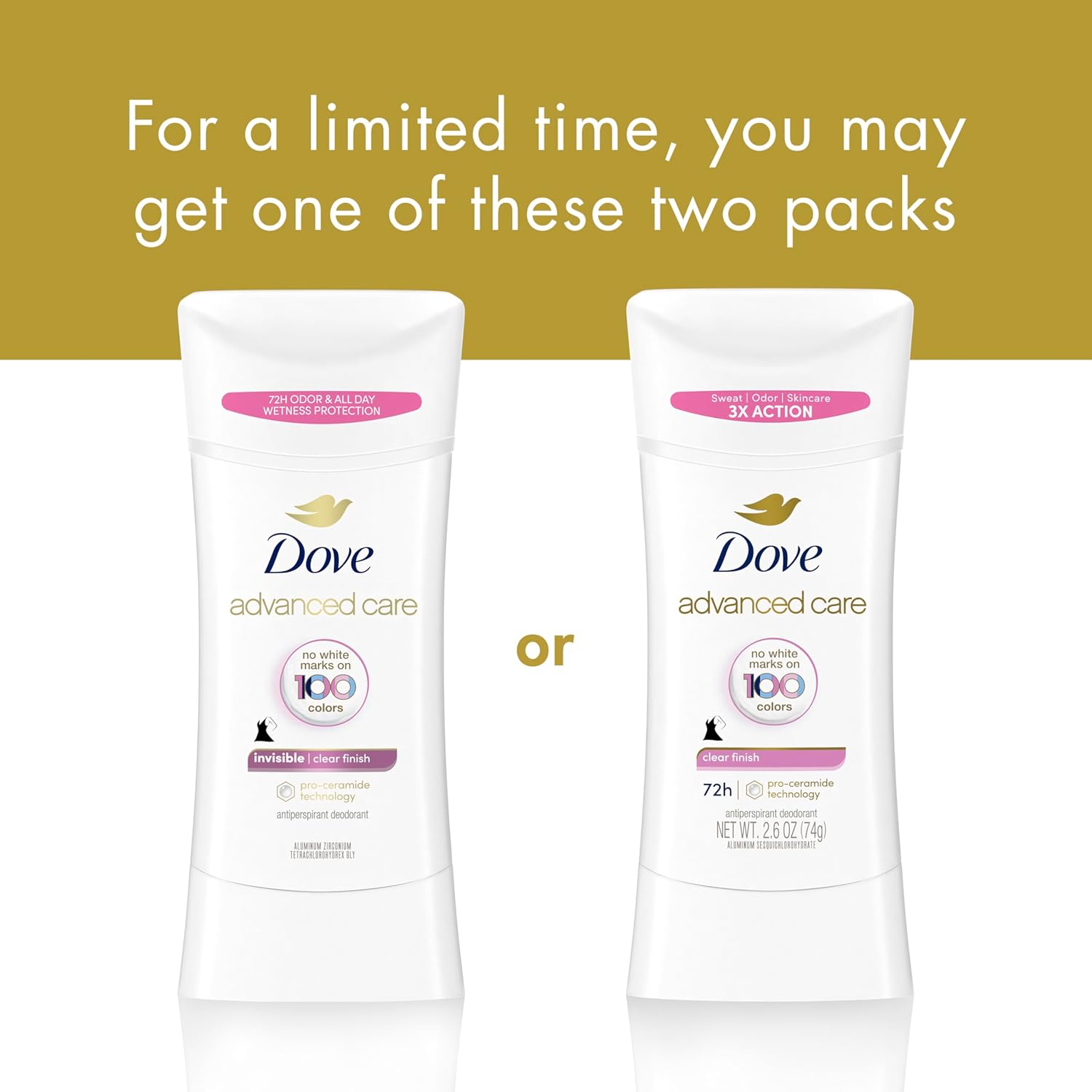 Dove Advanced Care - Clear Finish Stick view 3
