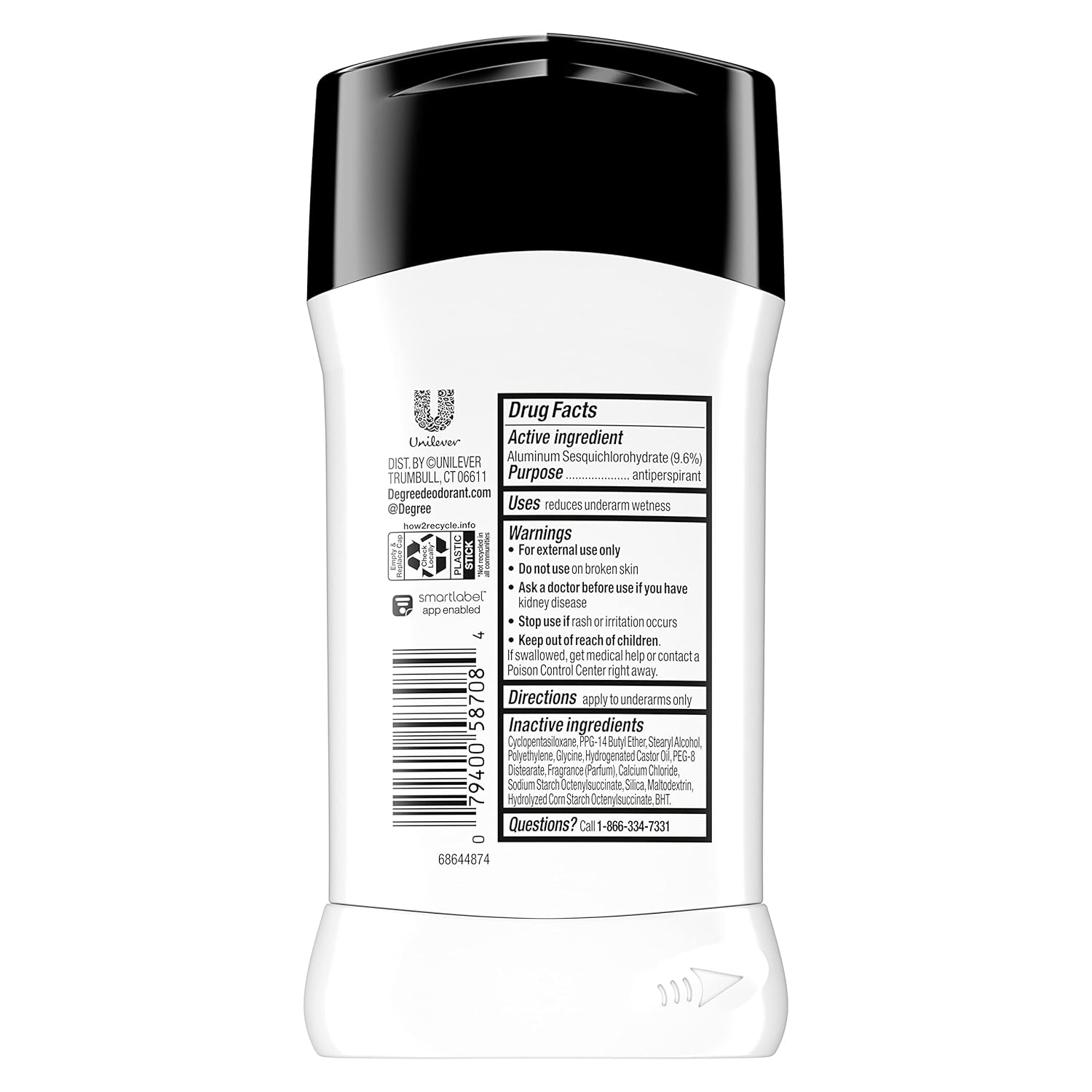Degree Men UltraClear Antiperspirant - Black + White view 2