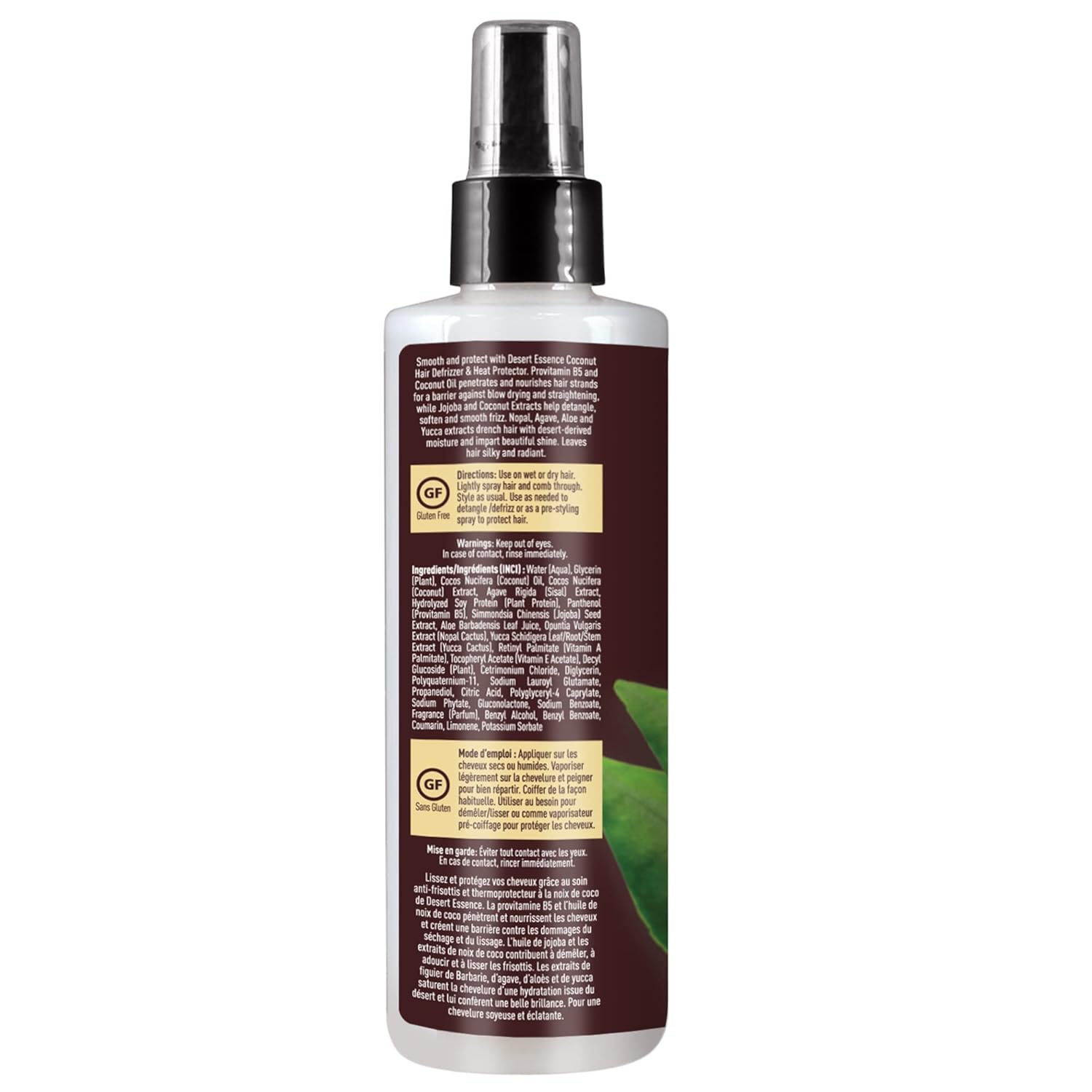 Desert Essence Coconut Defrizzer Heat Protector view 3
