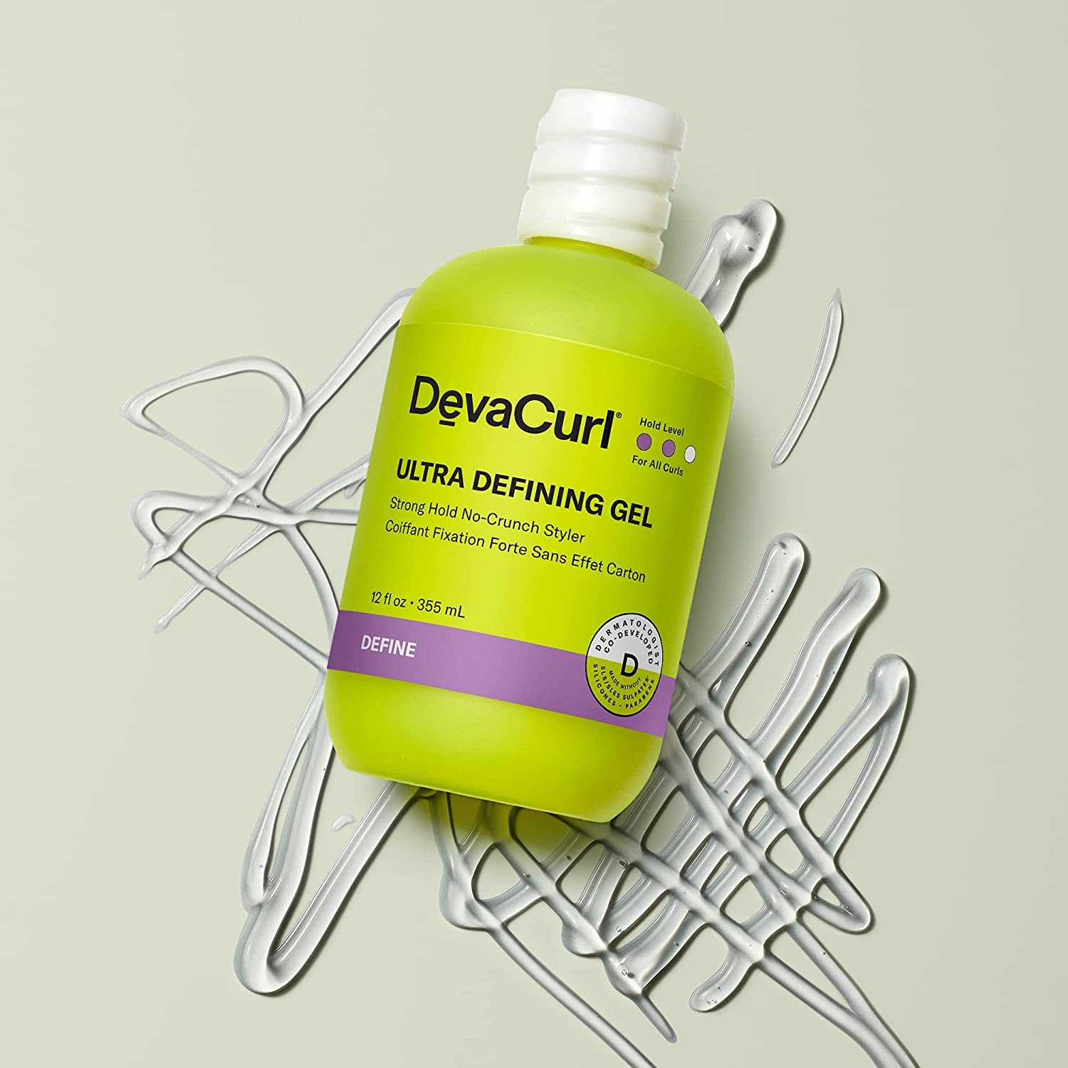 DevaCurl Ultra Defining Gel Strong Hold Non-Crunch Styler | Non-Flaking Formula | Non-Sticky view 2