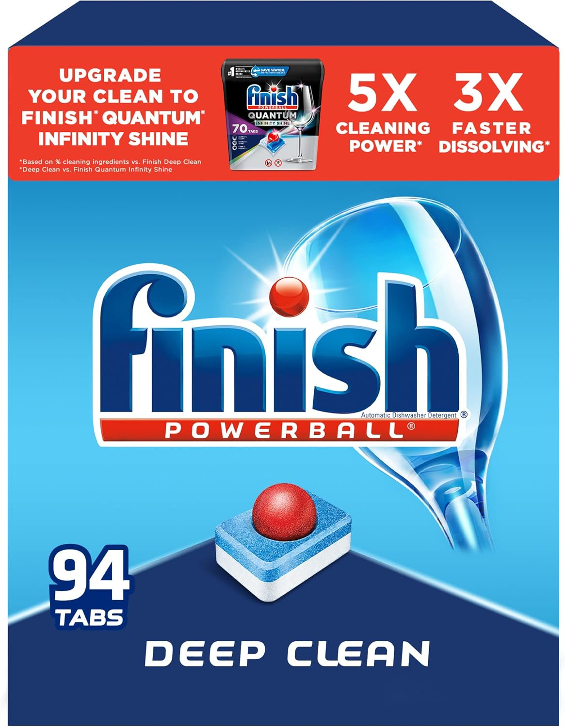 Finish All-in-1 Dishwasher Tablets - 94 Count