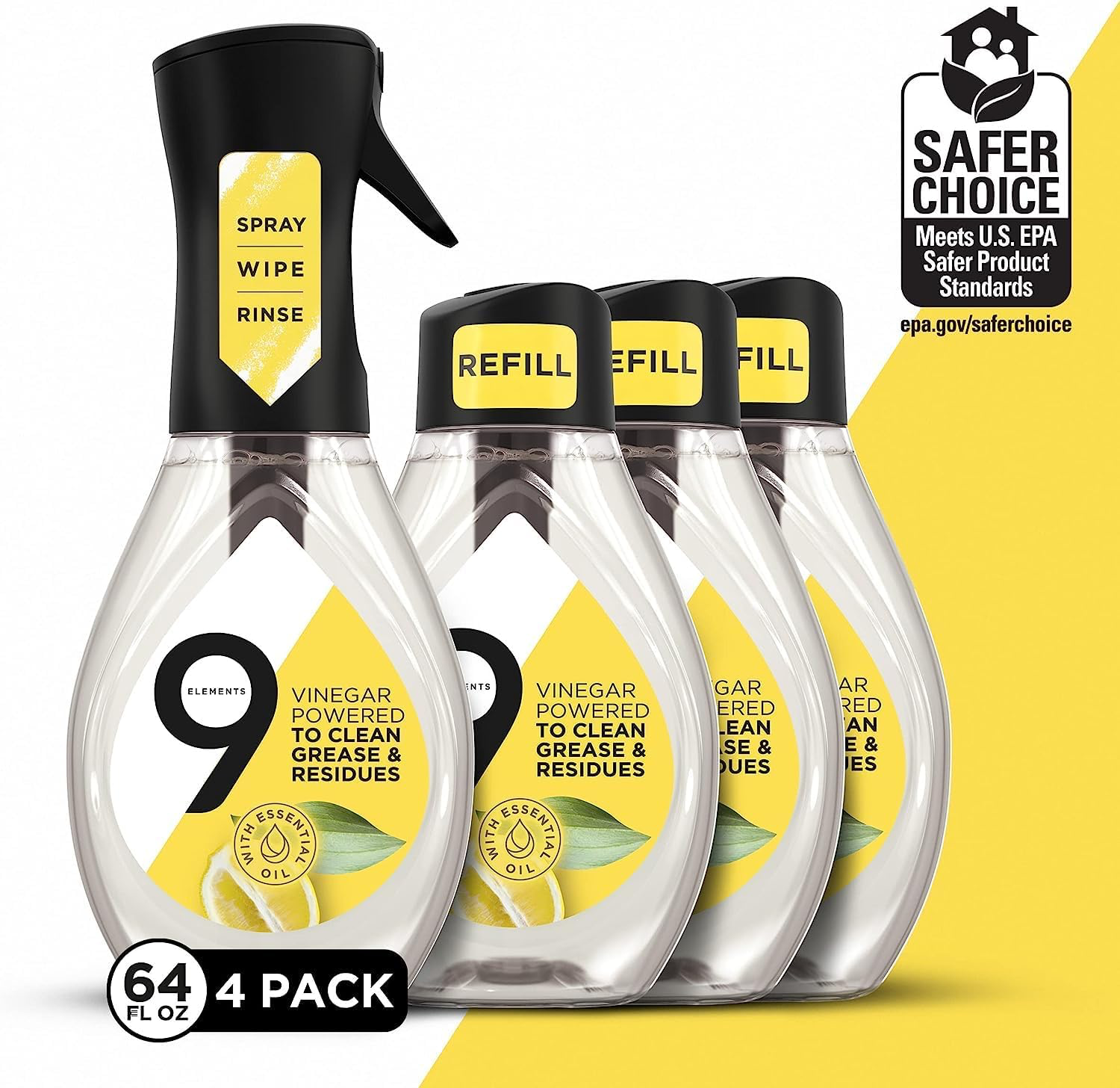 9 Elements Natural Dish Soap Starter Kit with Vinegar view 2