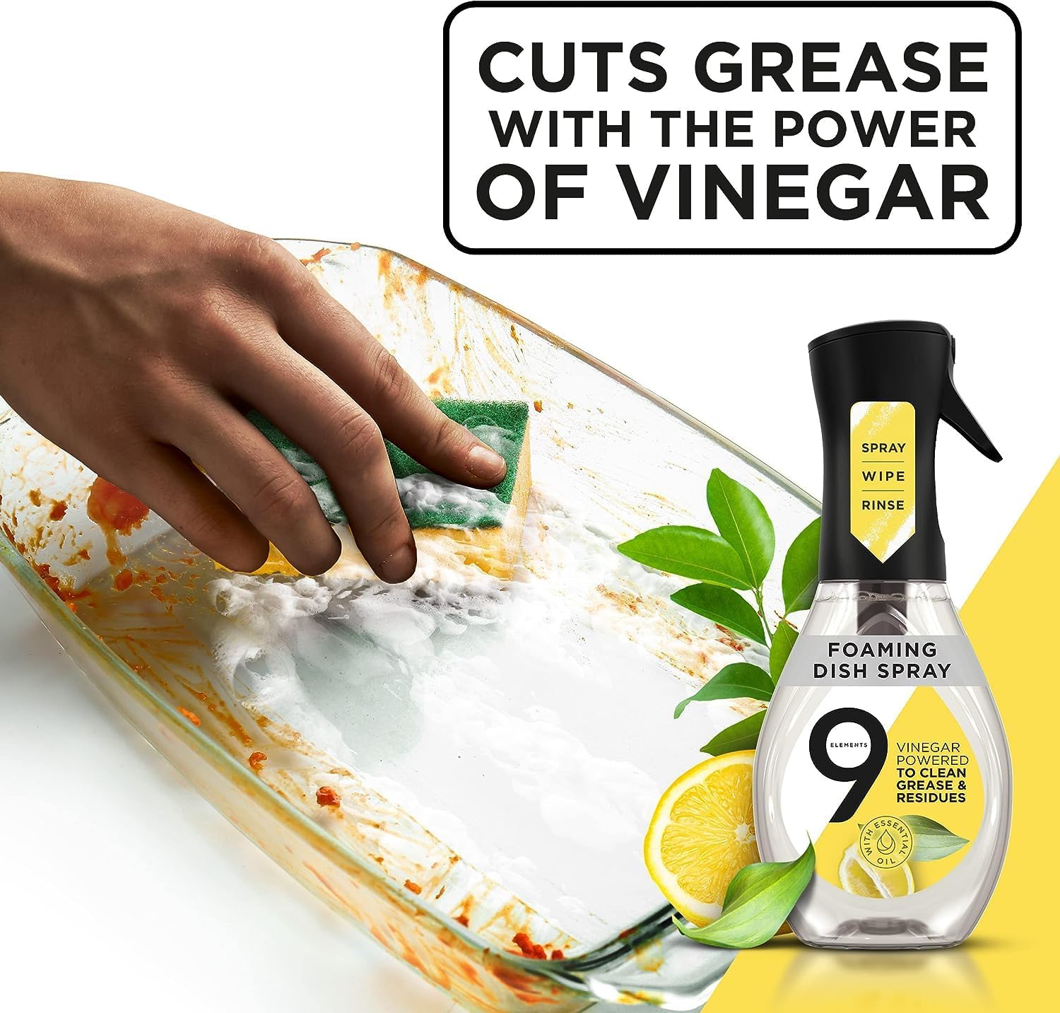 9 Elements Natural Dish Soap Starter Kit with Vinegar view 4