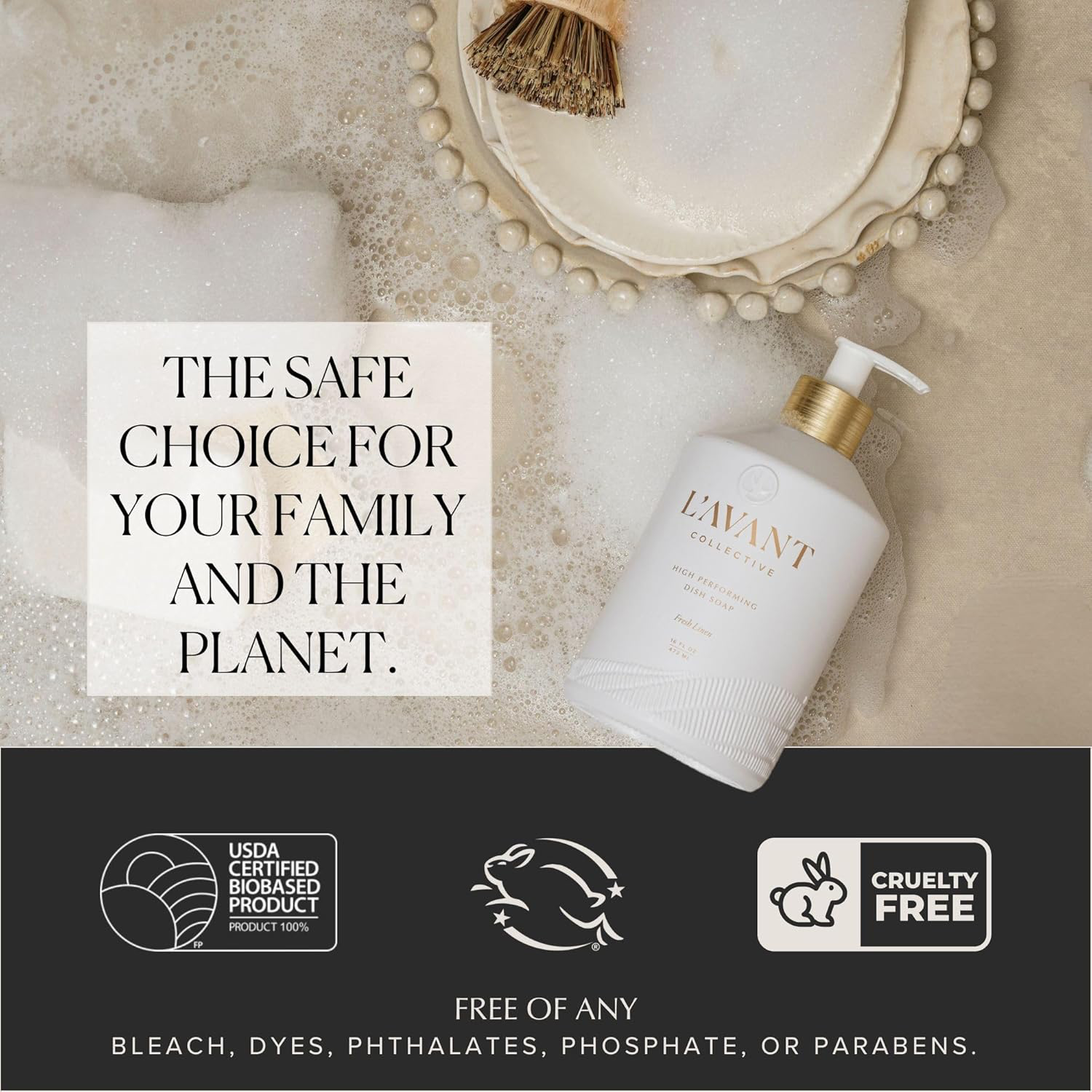 L'Avant Collective High Performing Dish Soap - Fresh Linen view 4