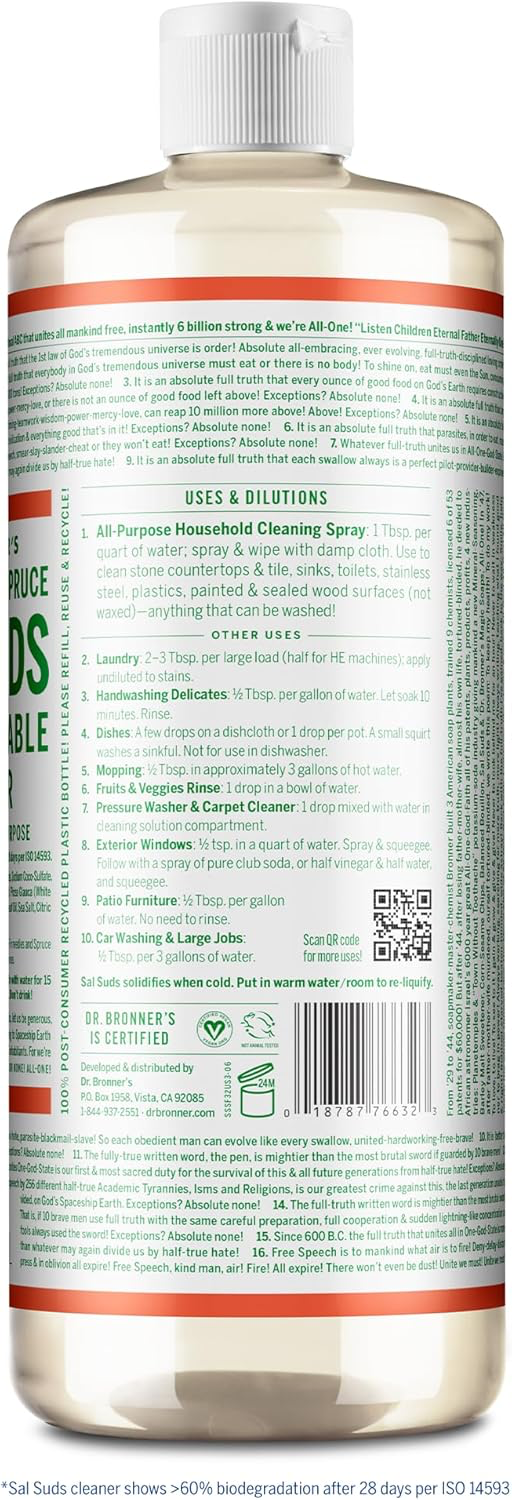 Dr. Bronners Sal Suds Cleaner view 2