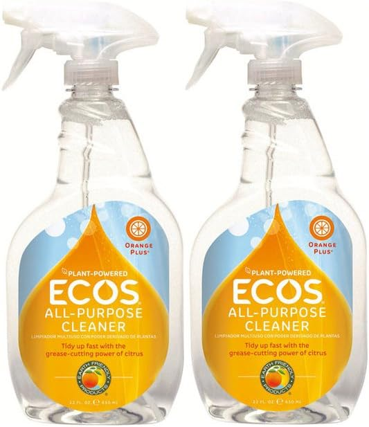 Earth Friendly Products All Purpose Spray Cleaner - 22 oz - Orange - 2 ct