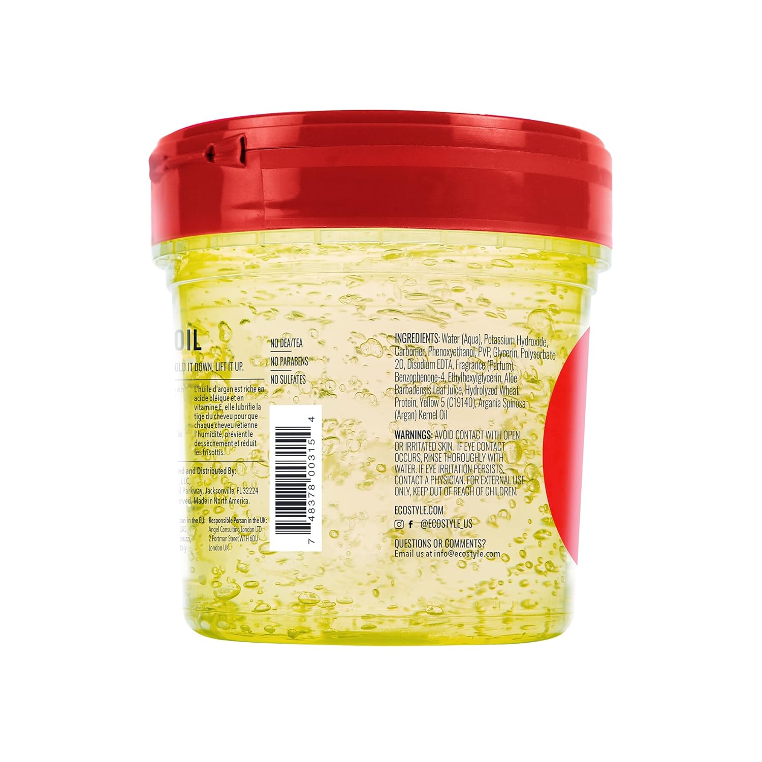 Eco Style Moroccan Argan Oil Styling Gel view 2