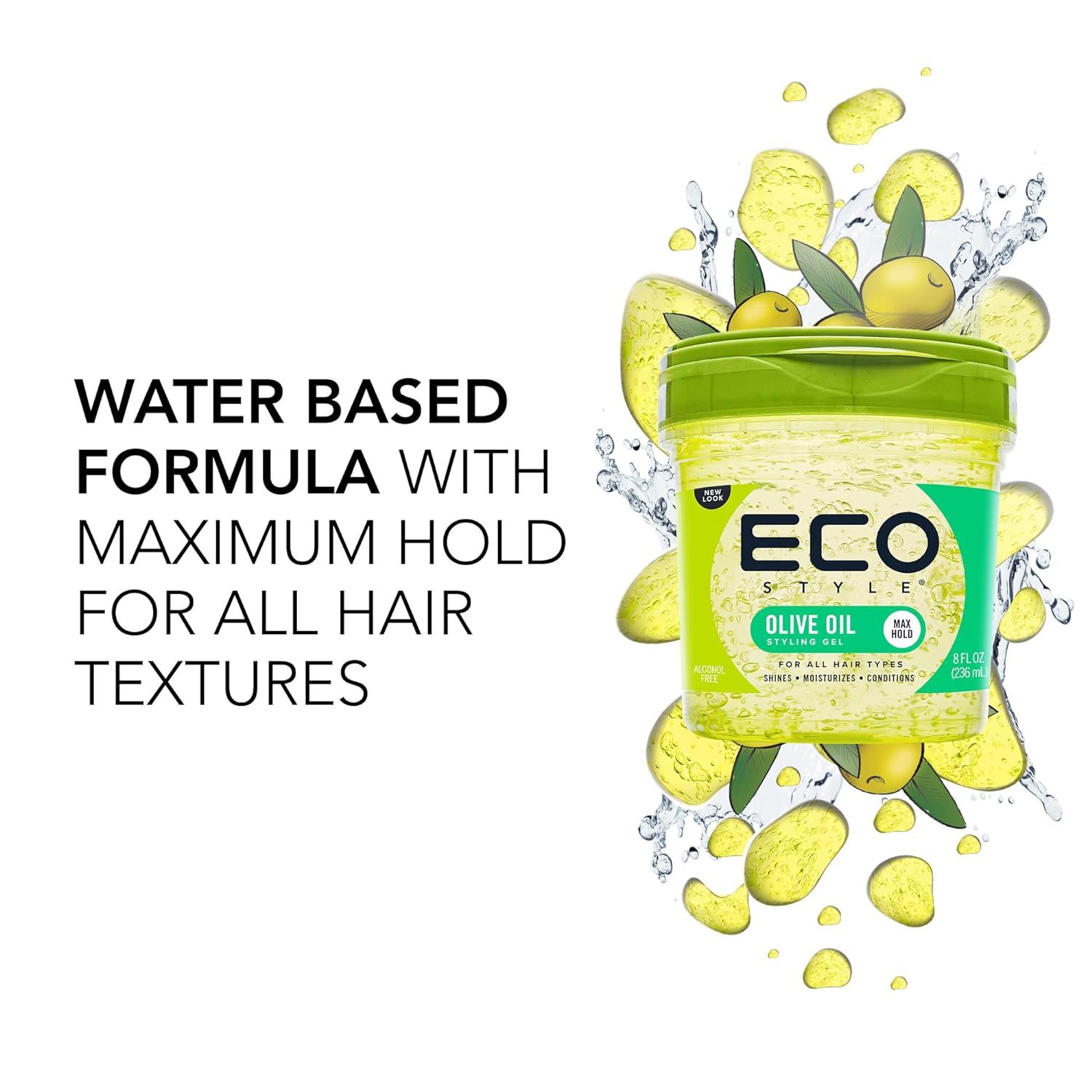 Eco Style Olive Oil Styling Gel view 2