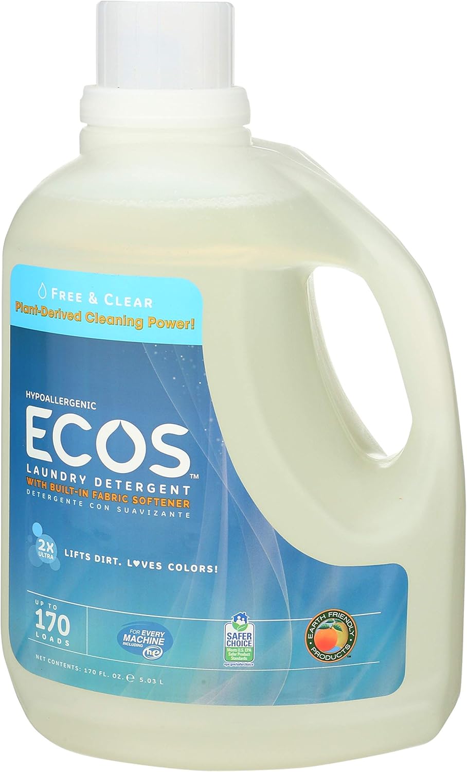 ECOS Free & Clear Liquid Laundry Detergent view 2