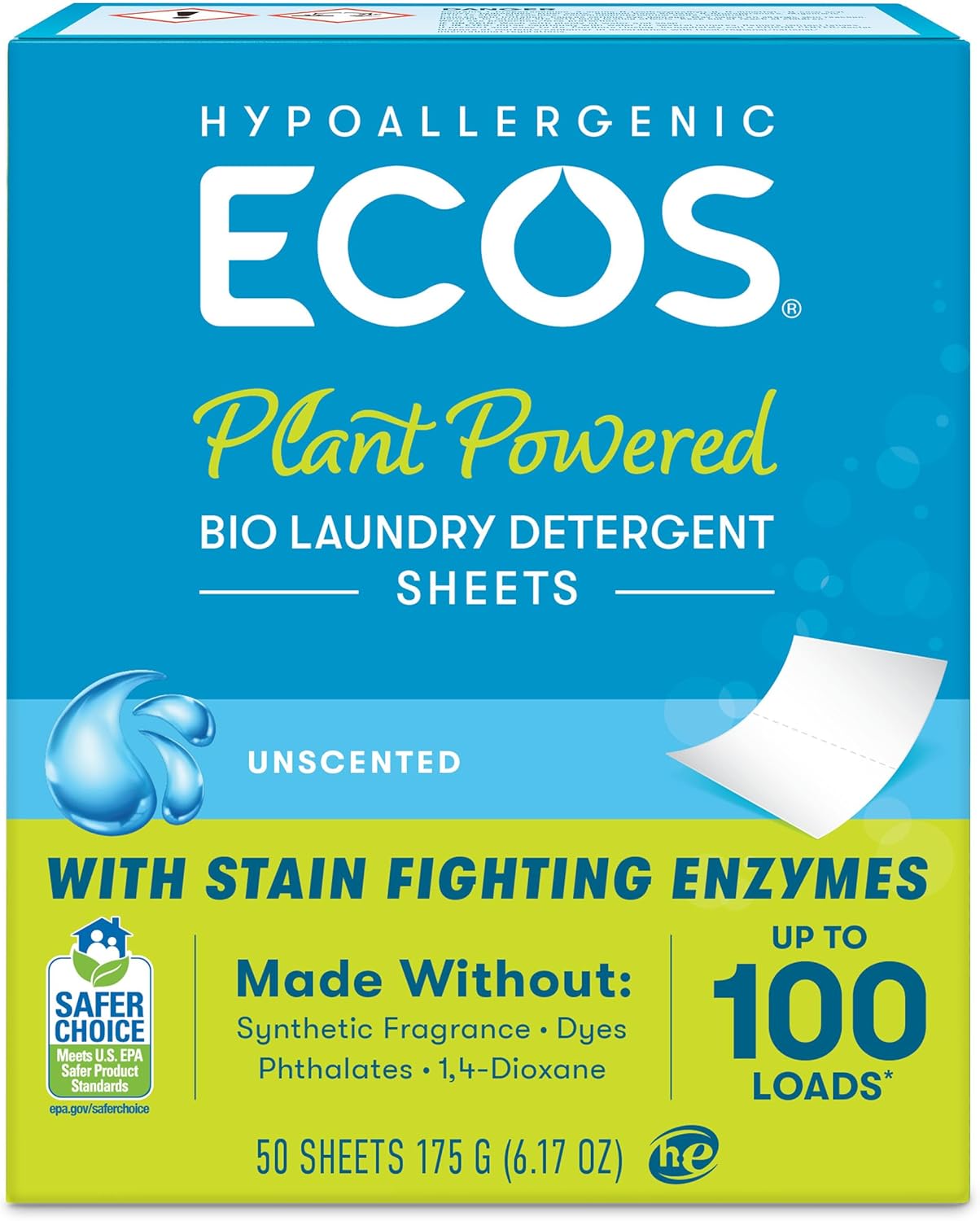 ECOS Free & Clear Laundry Sheets