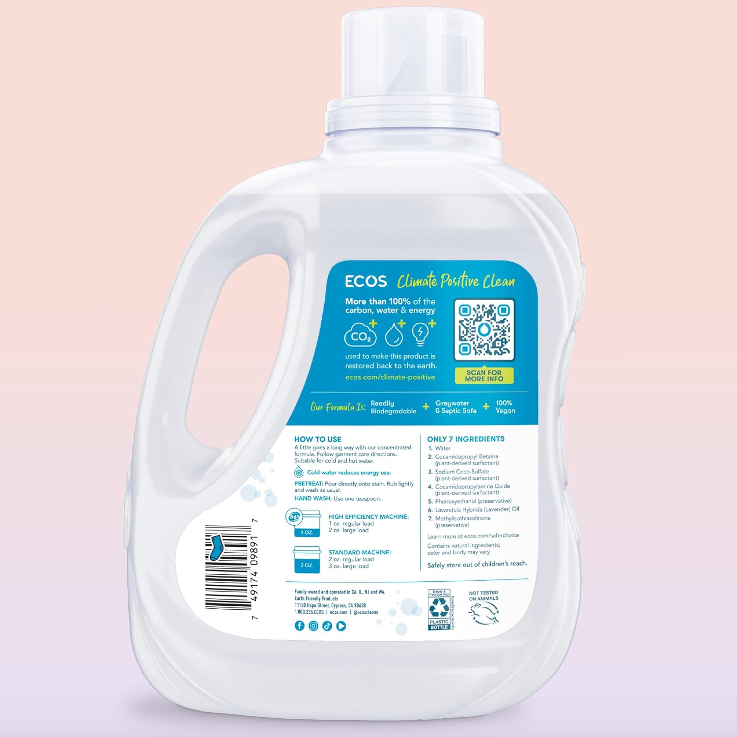 ECOS Lavender Laundry Detergent view 2