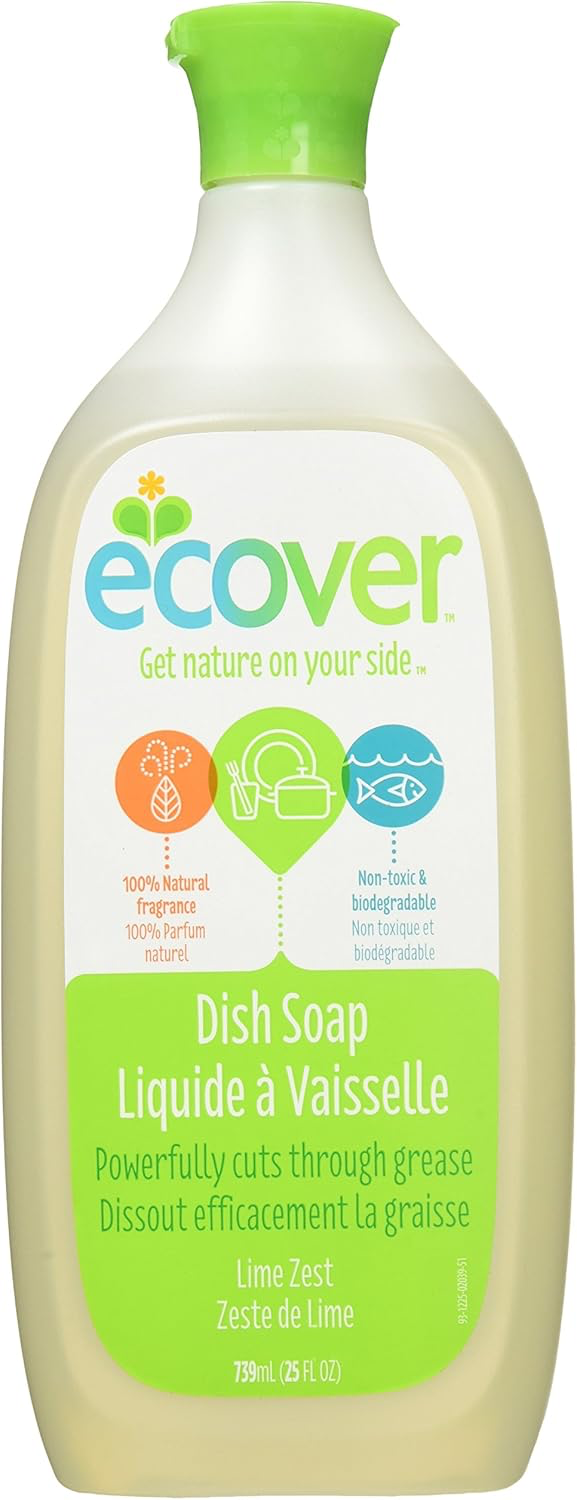 Ecover Dish Soap, Lime Zest, 25 Ounce