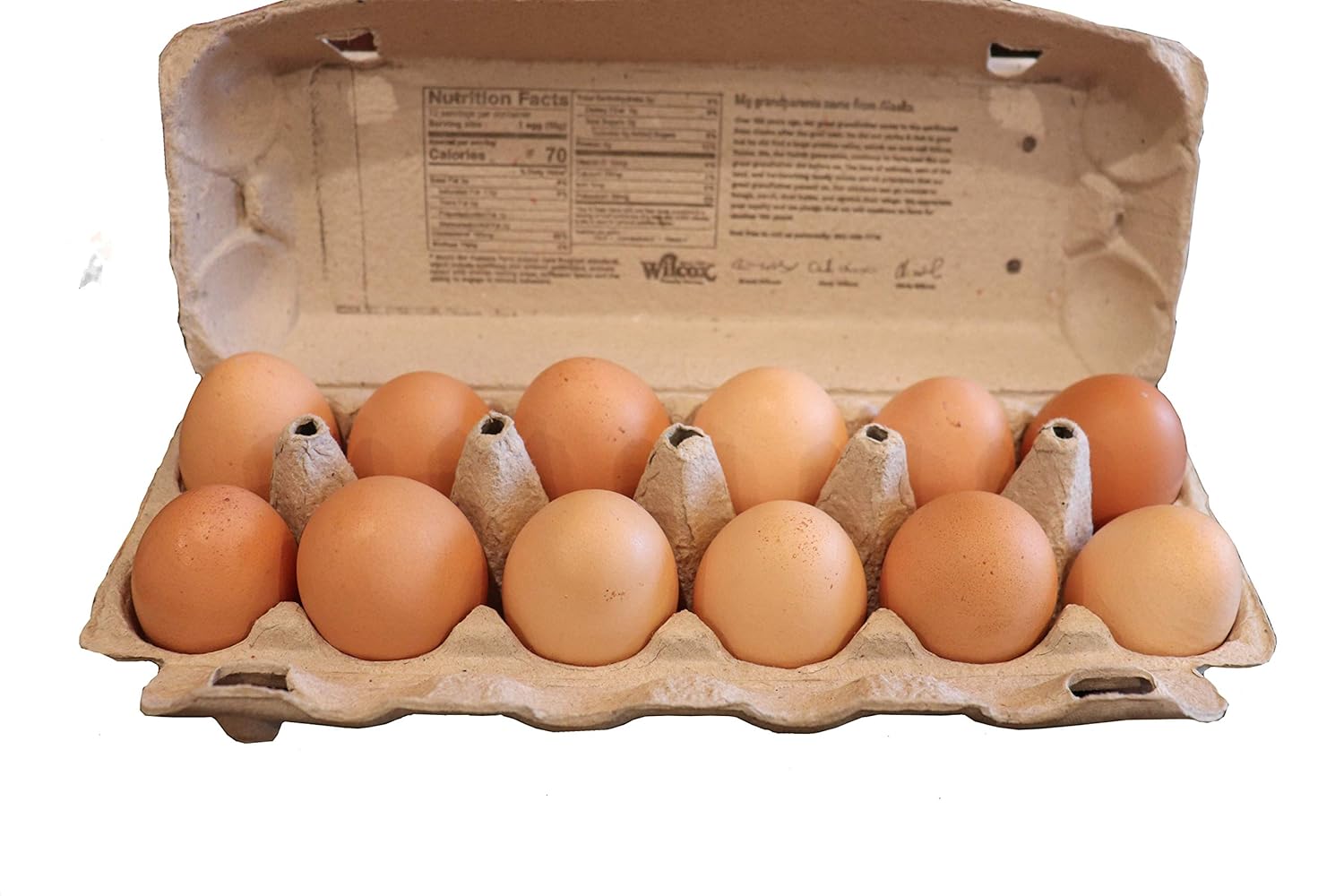 Wilcox Family Farm, Eggs Brown Large Organic, 12 Count view 4