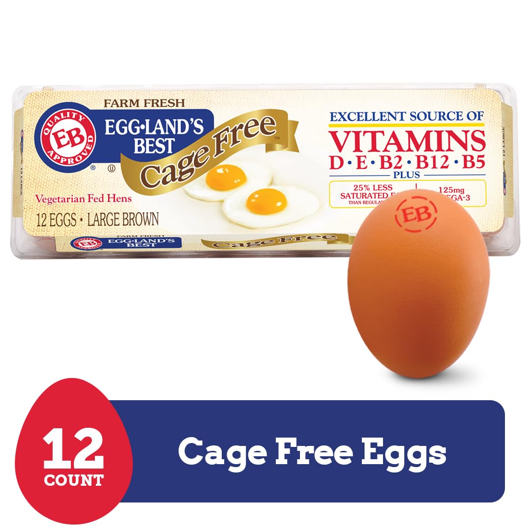 Eggland's Best, Large Cage Free Brown Eggs, 1 dozen