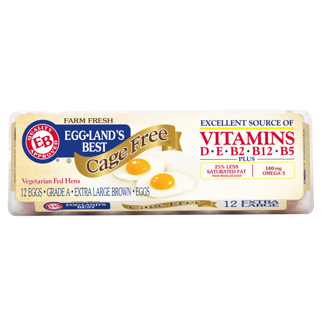 Eggland's Best, Large Cage Free Brown Eggs, 1 dozen view 3