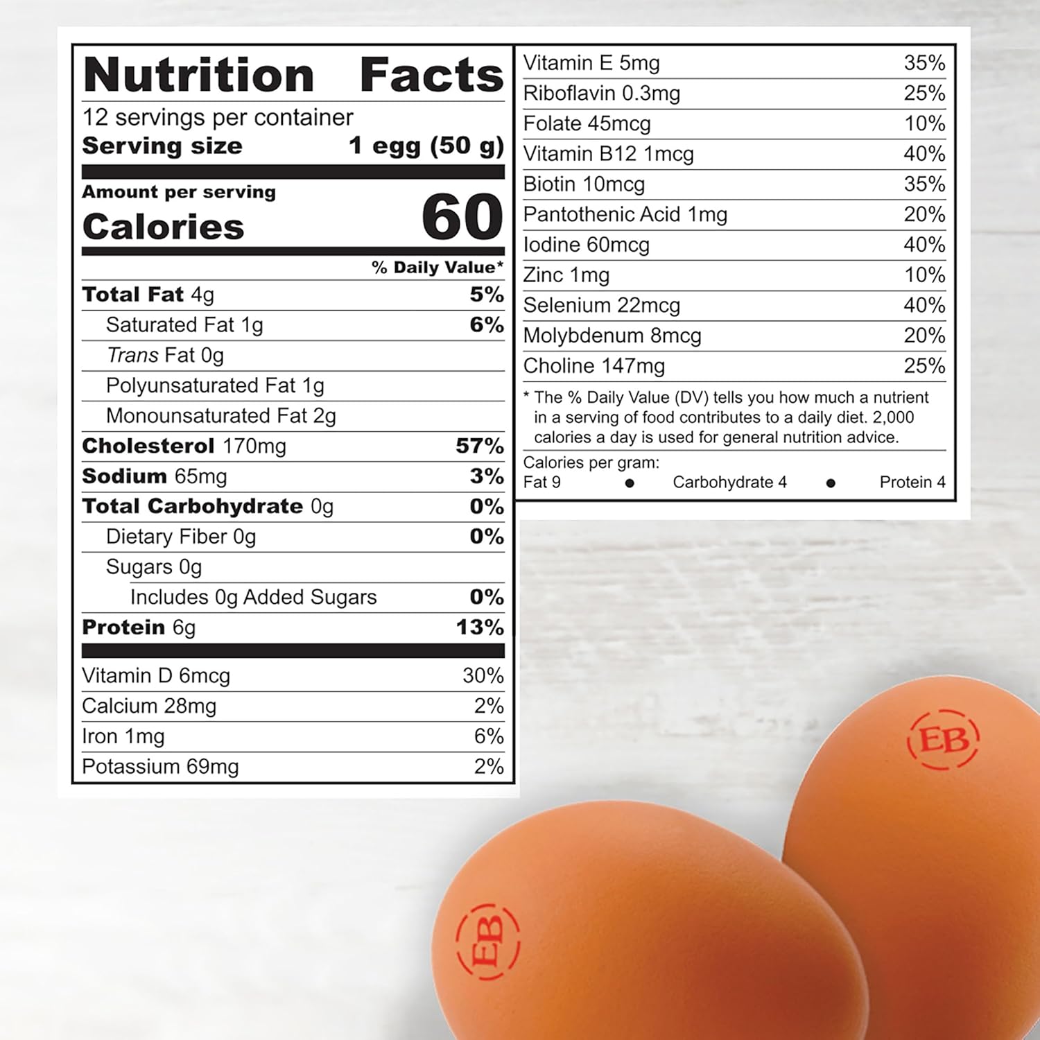 Eggland's Best, Large Organic Brown Eggs, 12 count (Pack of 1) view 2