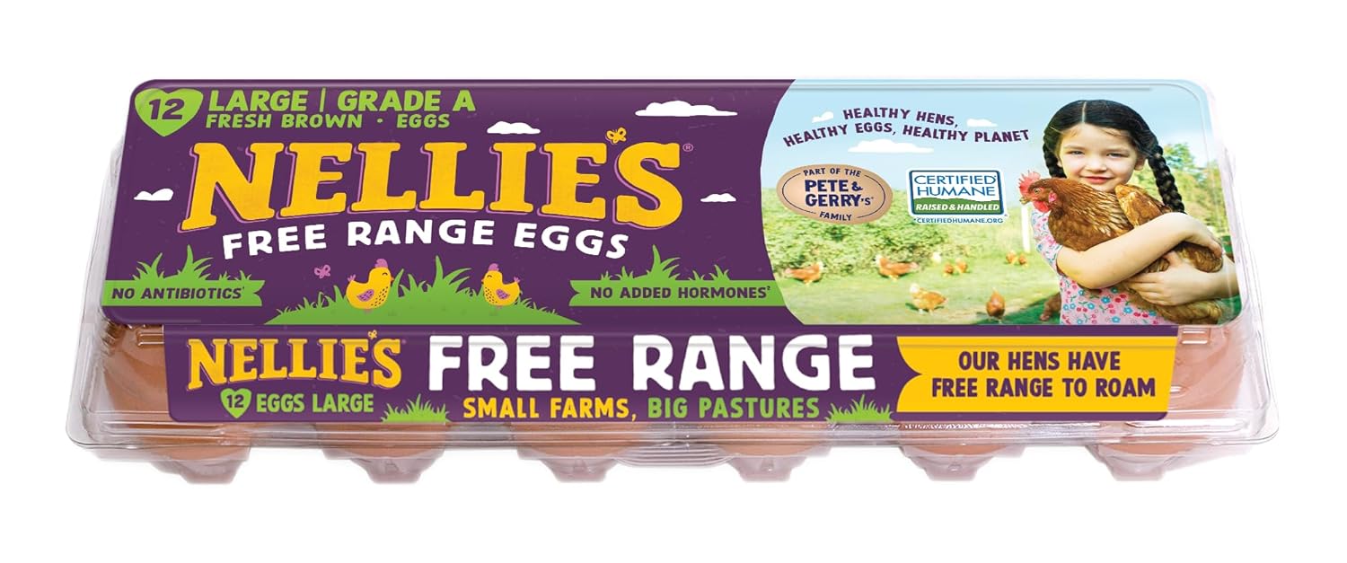Nellie's Free Range Large Eggs, 12 Count