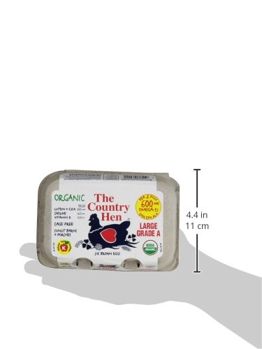 The Country Hen, Organic Cage-Free Omega-3 Large Eggs, 6 ct view 3