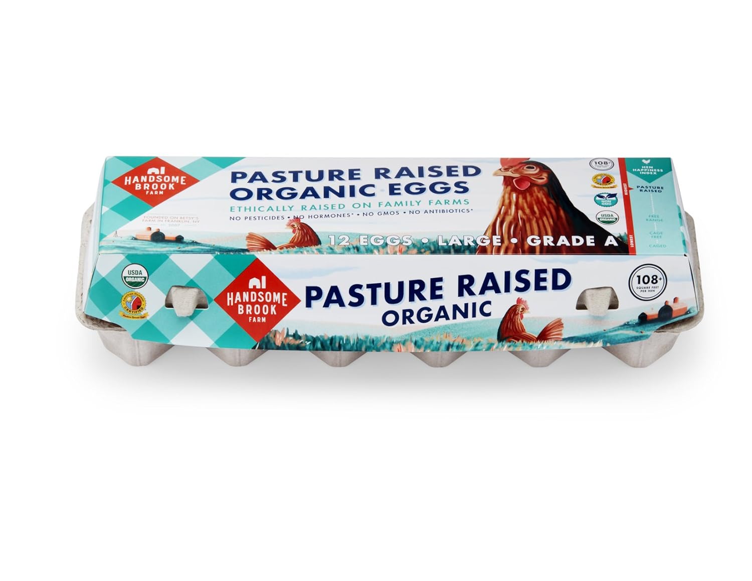 Handsome Brook Farm Eggs Pasture Raised Organic