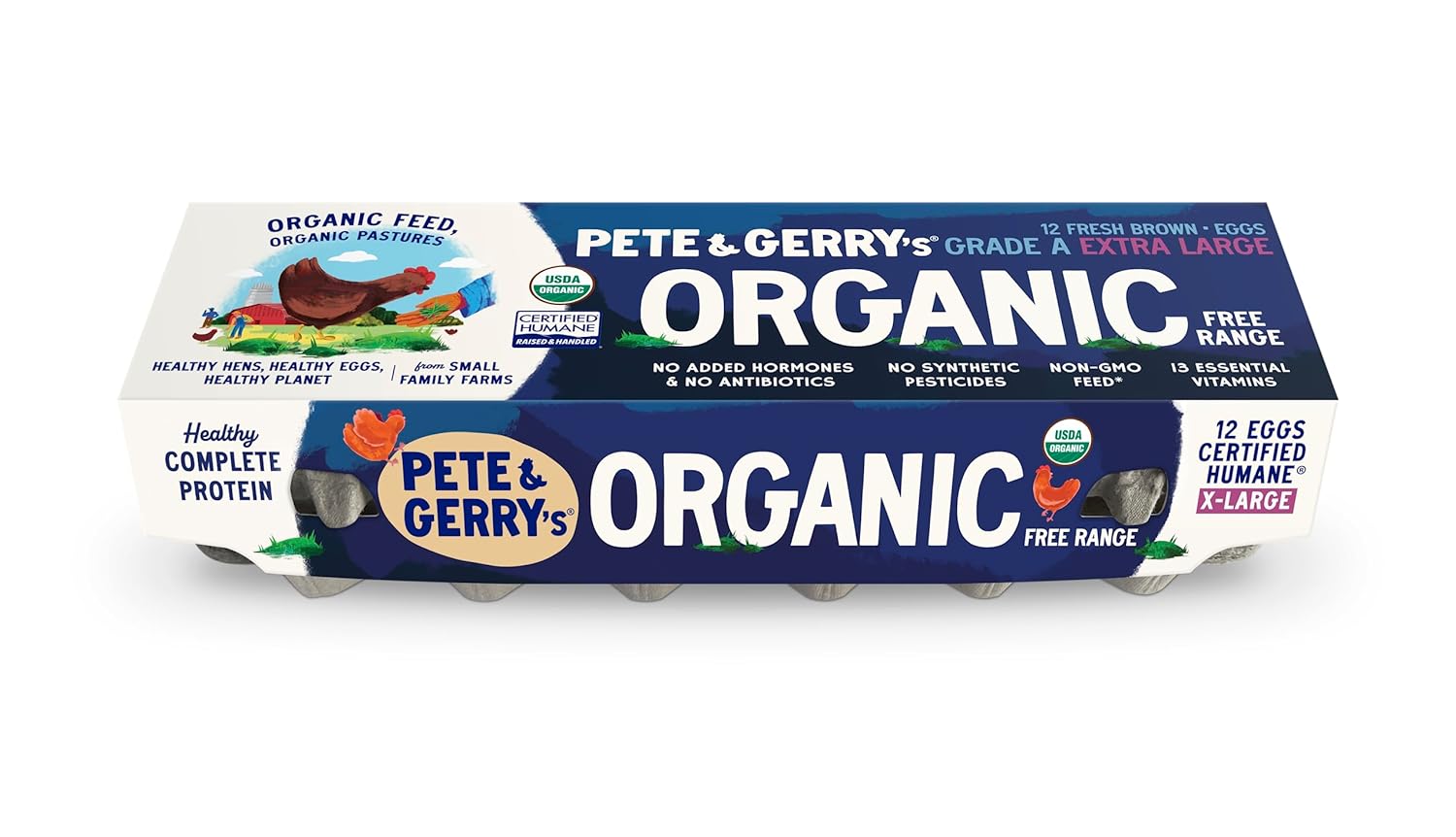 Pete and Gerry's Organic Eggs 12ct Extra Large view 2