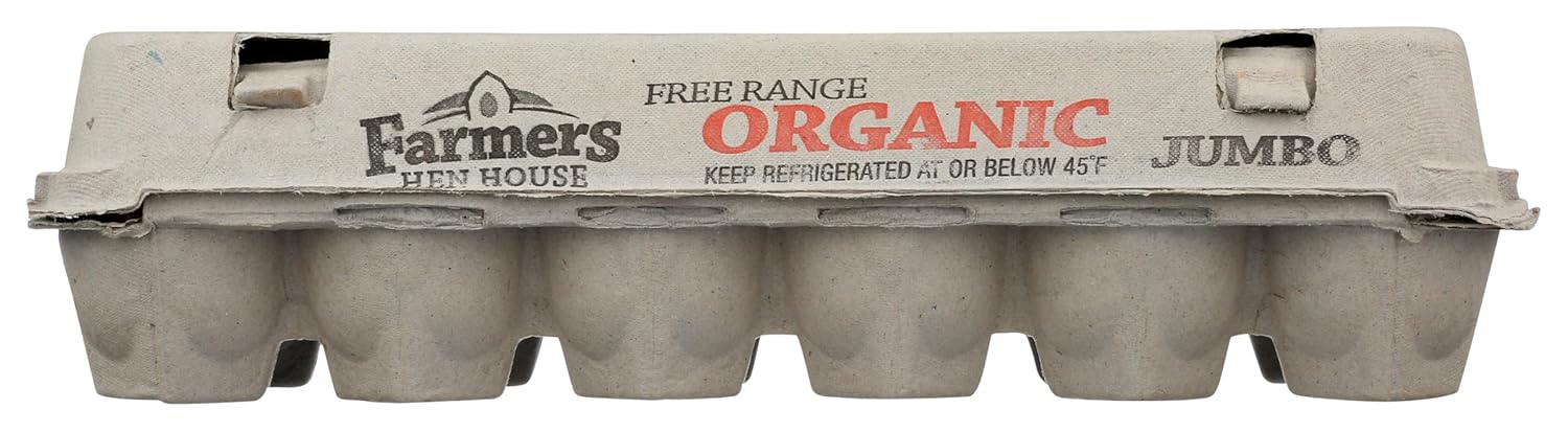 FARMERS HEN HOUSE Organic Jumbo Grade A Eggs, 12 CT view 3