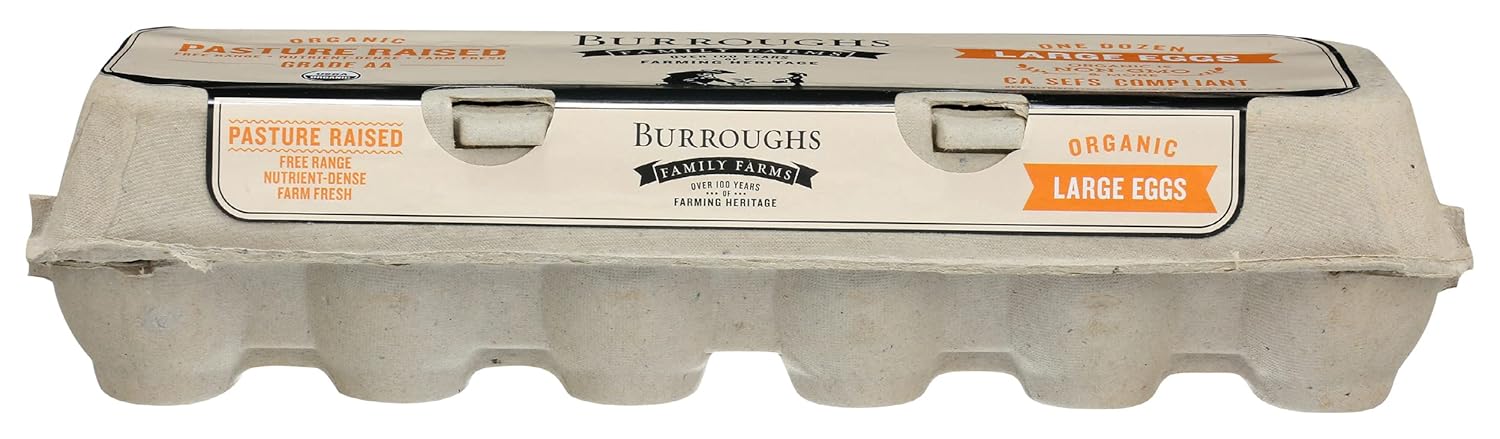 Burroughs Family Farms Organic Large Grade AA Eggs, 12 CT