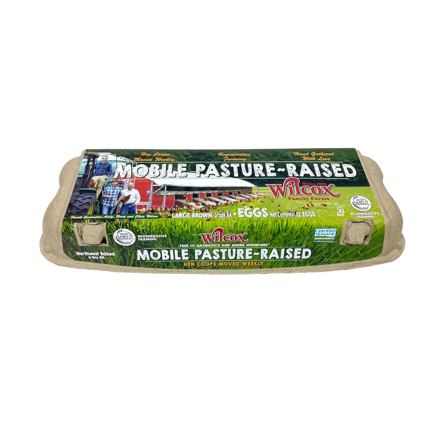 Wilcox Family Farms Mobile Pasture Raised Large Brown Eggs, 12 Count view 3
