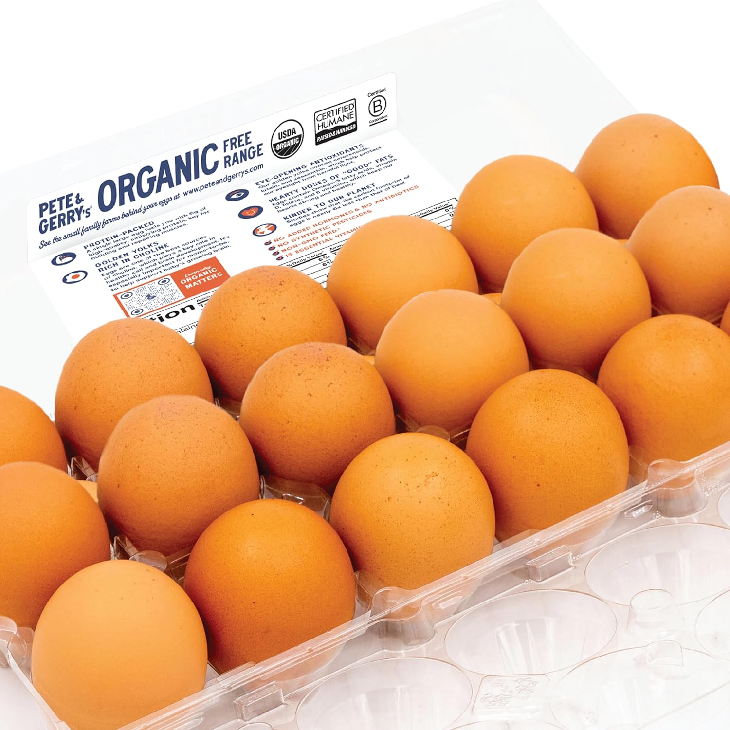 Pete & Gerrys Organic Eggs Large 18 CT view 3