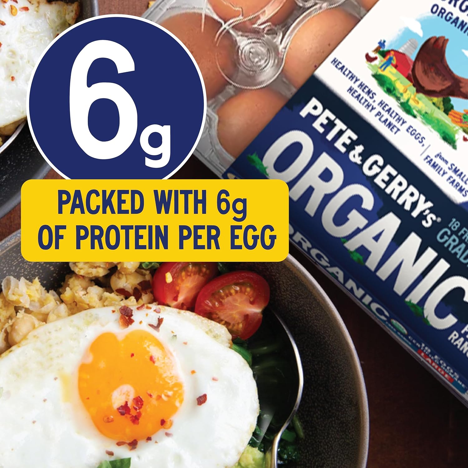 Pete & Gerrys Organic Eggs Large 18 CT view 4