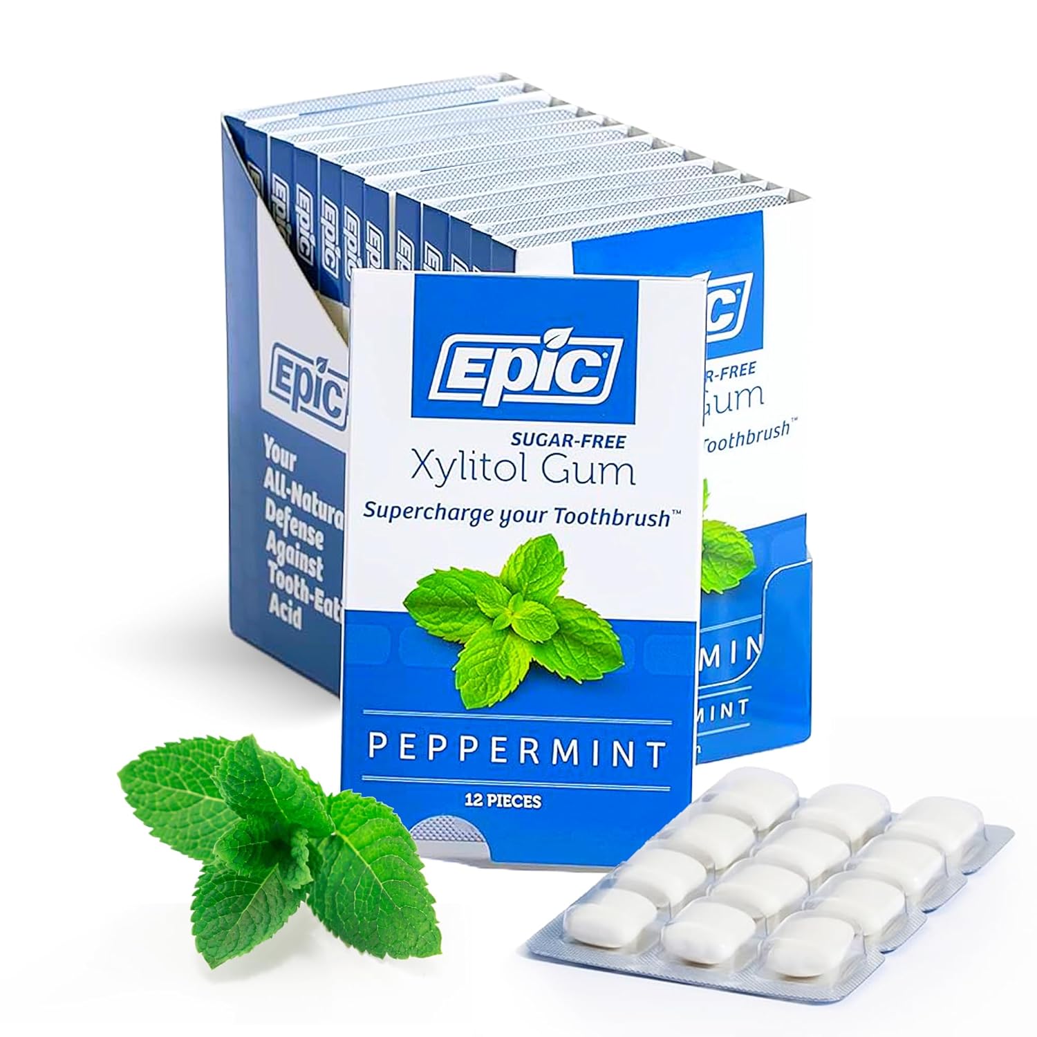 Epic Dental 100% Xylitol Peppermint Gum