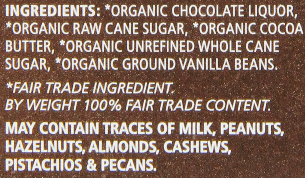 Equal Exchange Organic Very Dark Chocolate 71% view 3