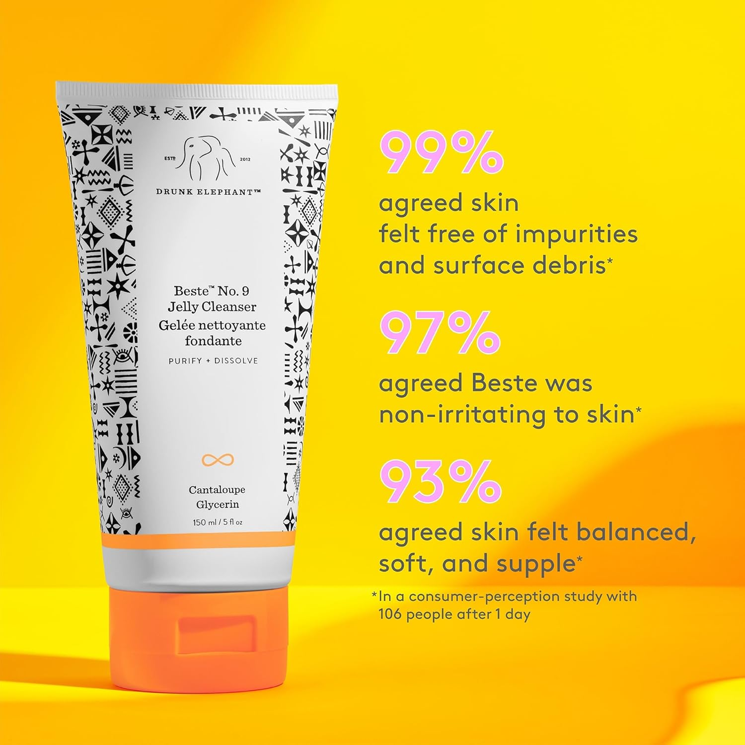 Beste No. 9 Jelly Cleanser by Drunk Elephant for Unisex - 5 oz Cleanser view 3