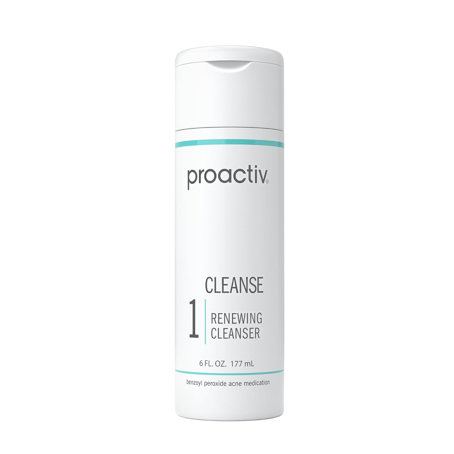 Proactiv Acne Cleanser - Benzoyl Peroxide Face Wash and Acne Treatment - Daily Facial Cleanser and Hyularonic Acid Moisturizer with Exfoliating Beads - 90 Day Supply, 6 Fl Oz