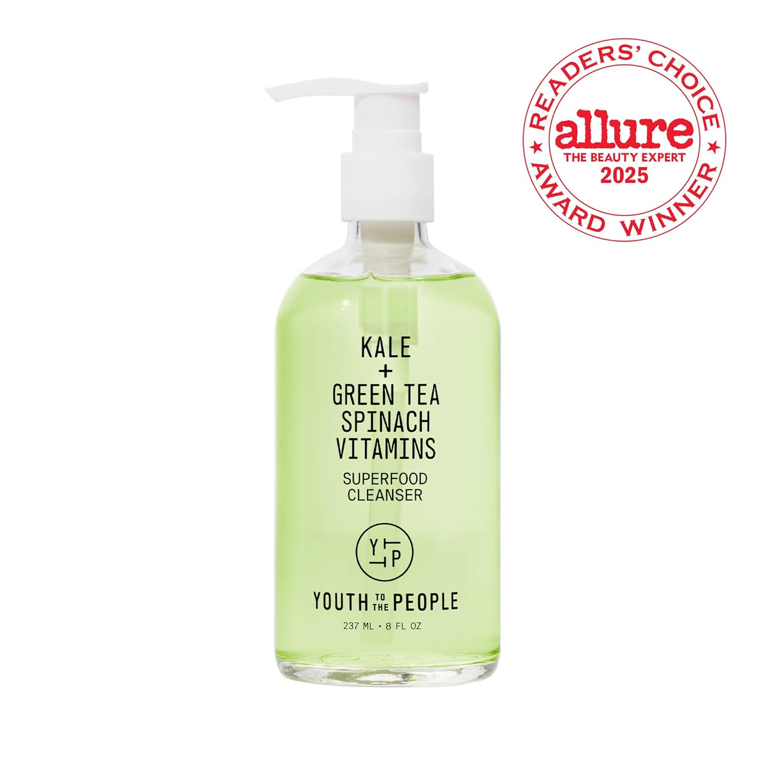 Youth To The People Superfood Facial Cleanser - Kale + Green Tea Daily Face Wash, Gentle Makeup Remover, with Soothing Antioxidants for Glowing Skin, pH Balance, Clean Pores, Sulfate-free, Refillable view 2