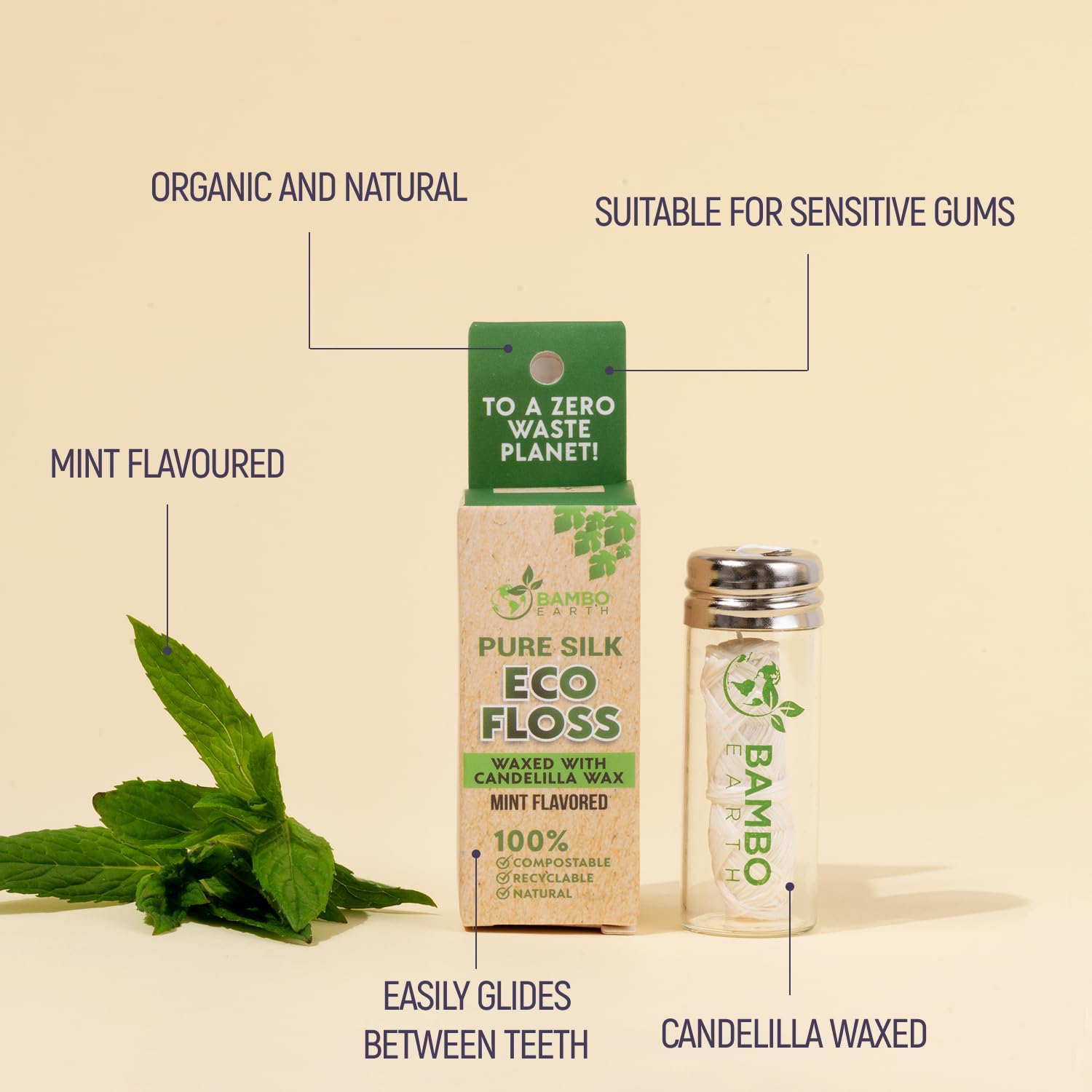 Biodegradable Mint Dental Floss view 3