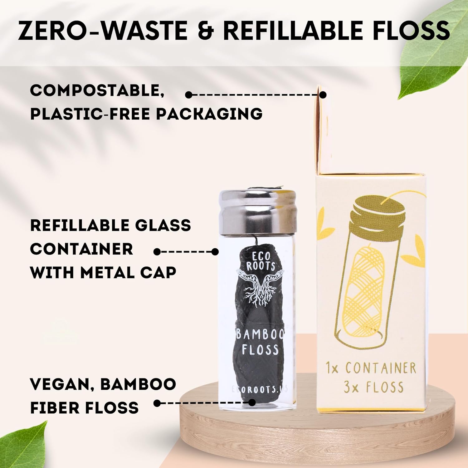 Natural Bamboo Dental Floss view 2