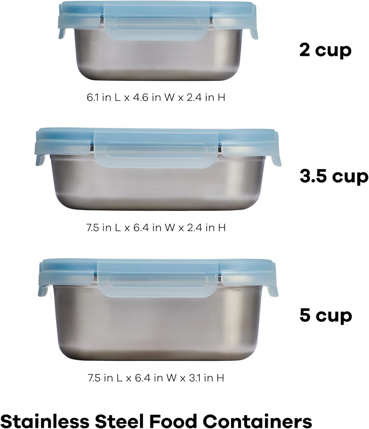 Hydro Flask Stainless Steel Food Container Bundle - 3-Pack view 2