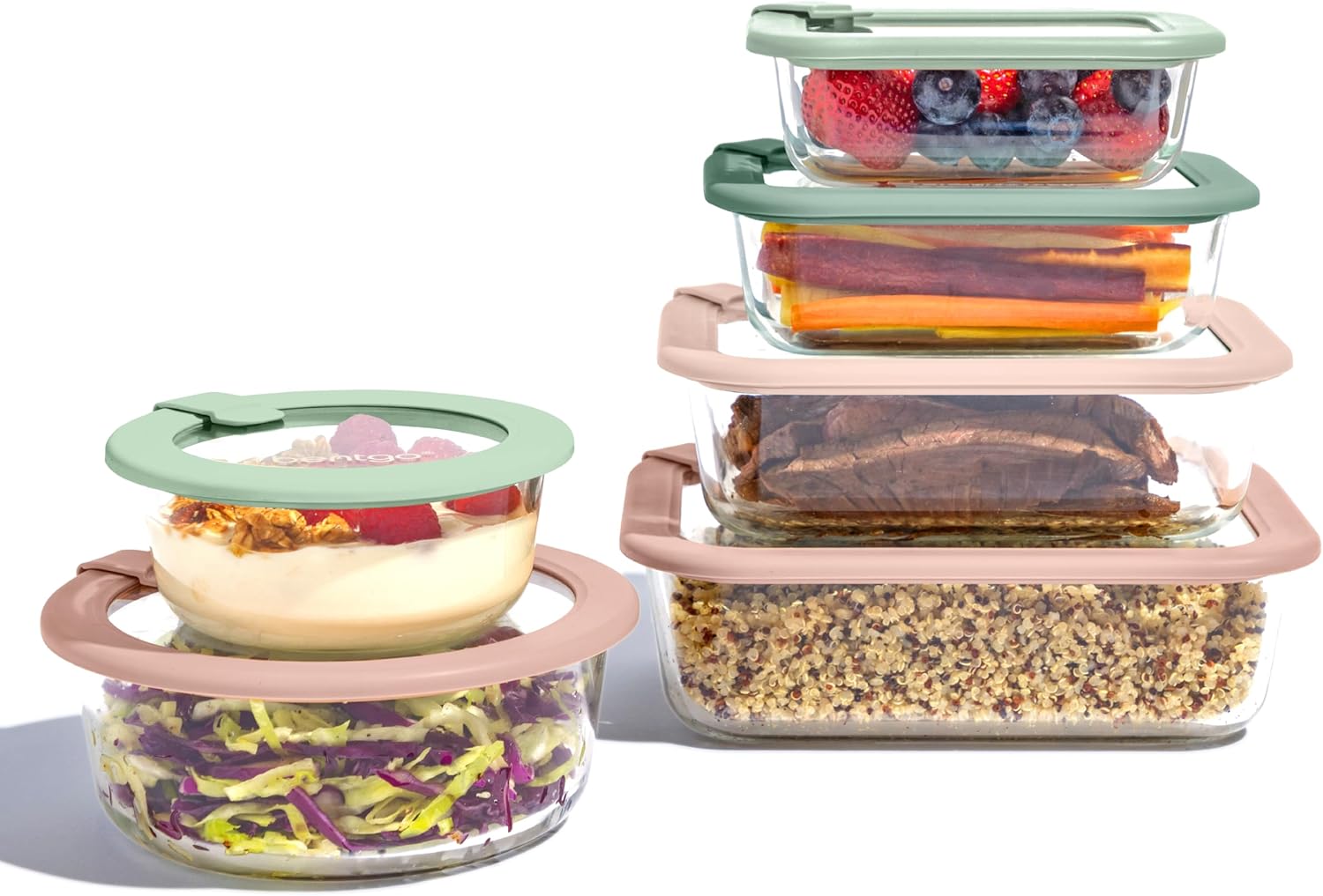 Bentgo Signature Leak-Proof Glass Food Storage - 12-Piece Set