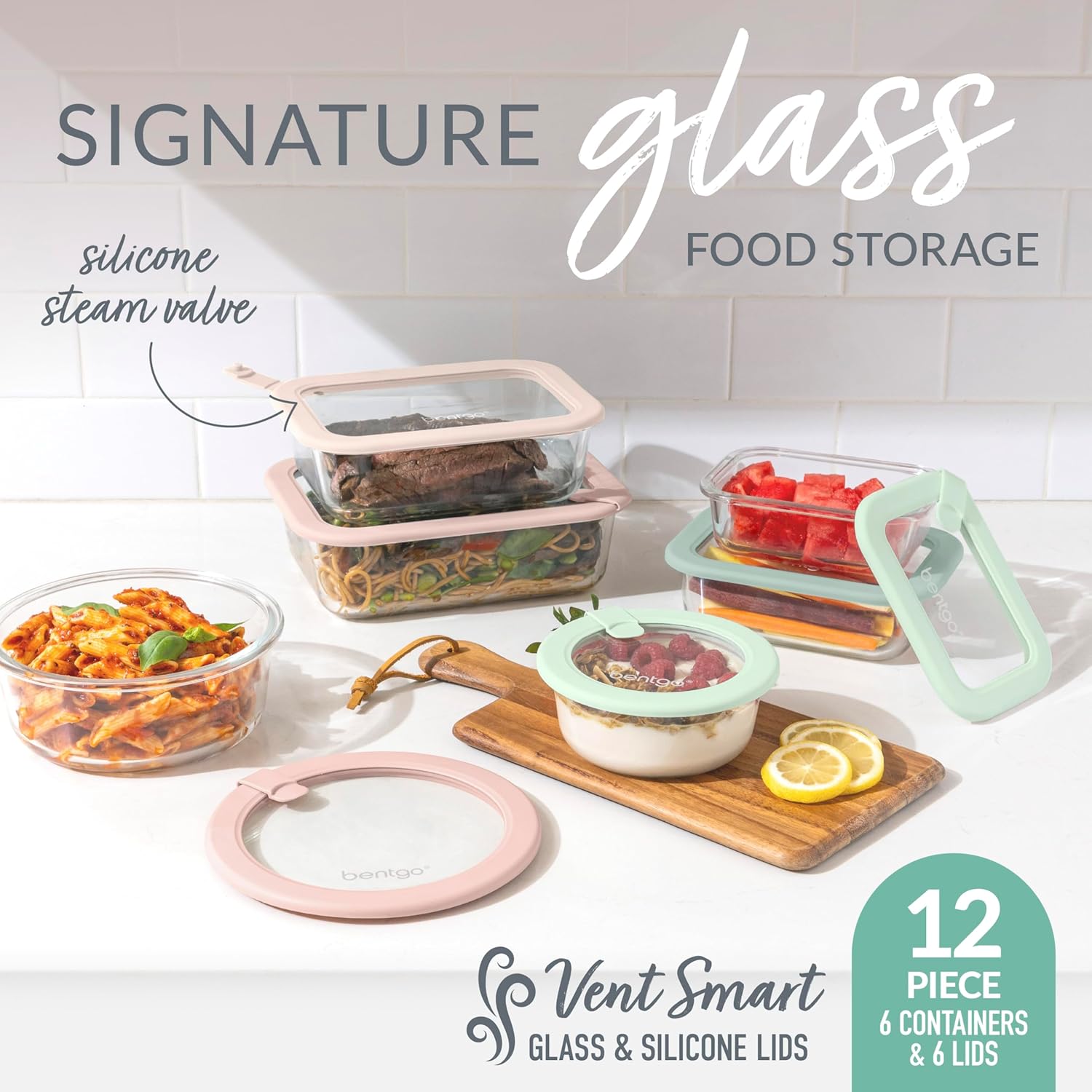 Bentgo Signature Leak-Proof Glass Food Storage - 12-Piece Set view 2