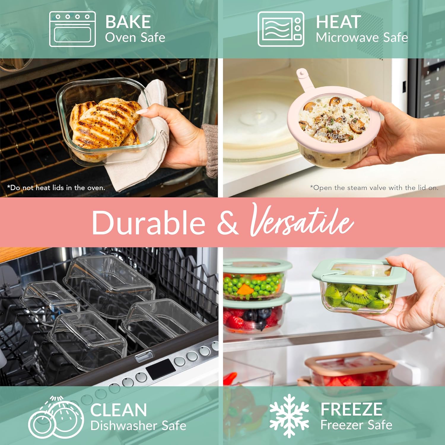 Bentgo Signature Leak-Proof Glass Food Storage - 12-Piece Set view 4