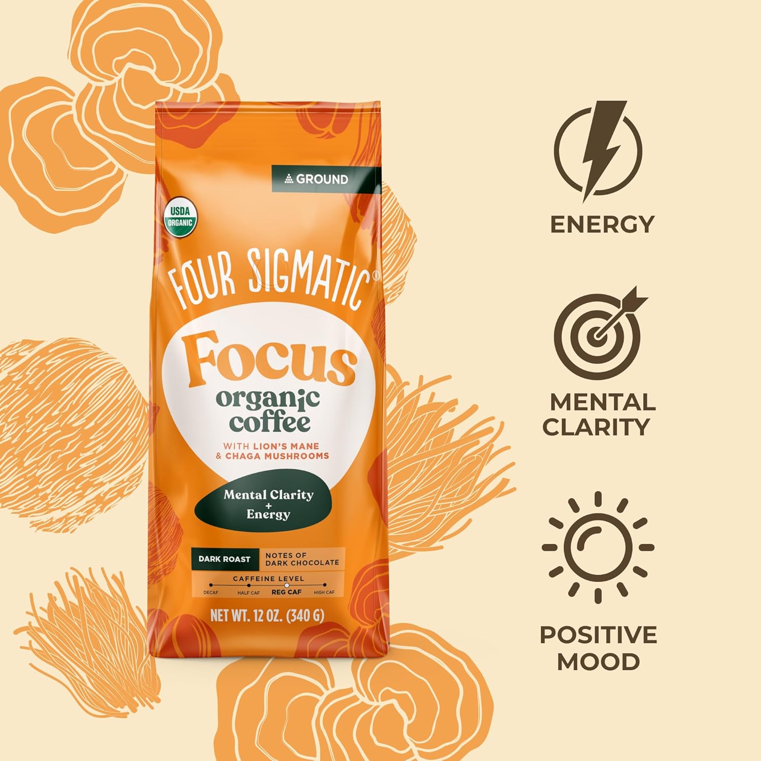 Four Sigmatic Focus Mushroom Coffee view 3