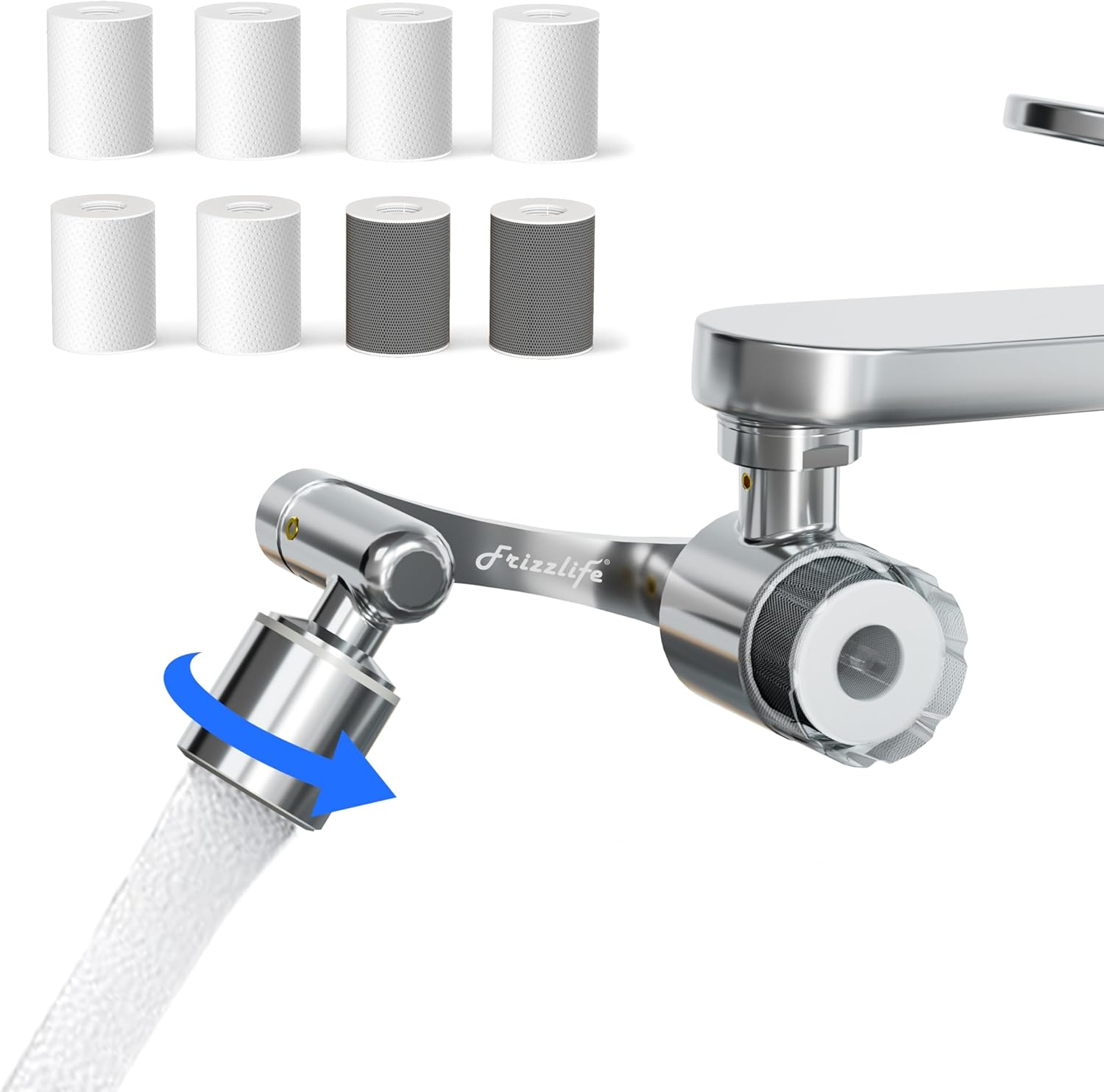 Frizzlife Faucet Extender with Filter