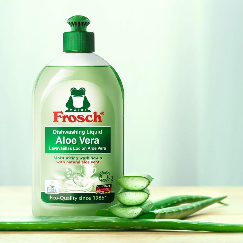 Frosch Natural Liquid Dish Soap, Aloe Vera, Pack of 2 view 2