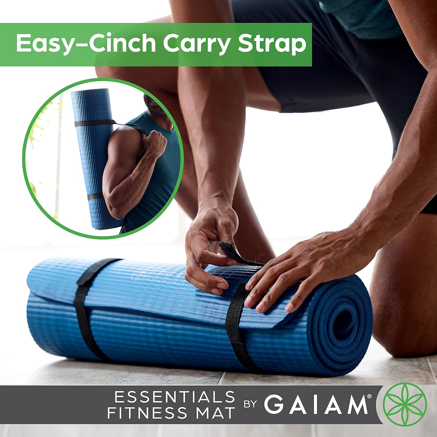 Gaiam Essentials Yoga Mat - 10mm view 3