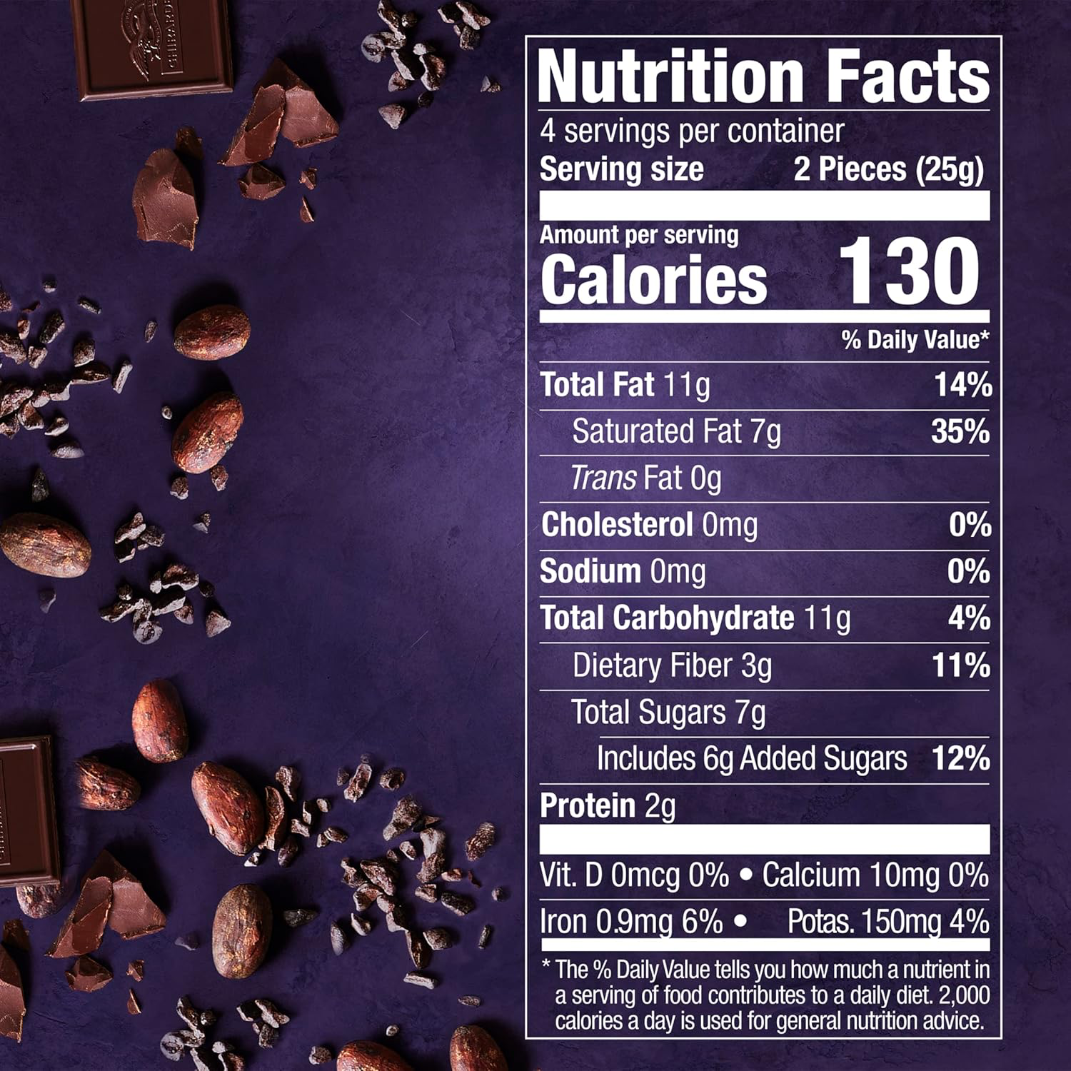 Ghirardelli Intense Dark 72% Cacao Twilight Delight view 2